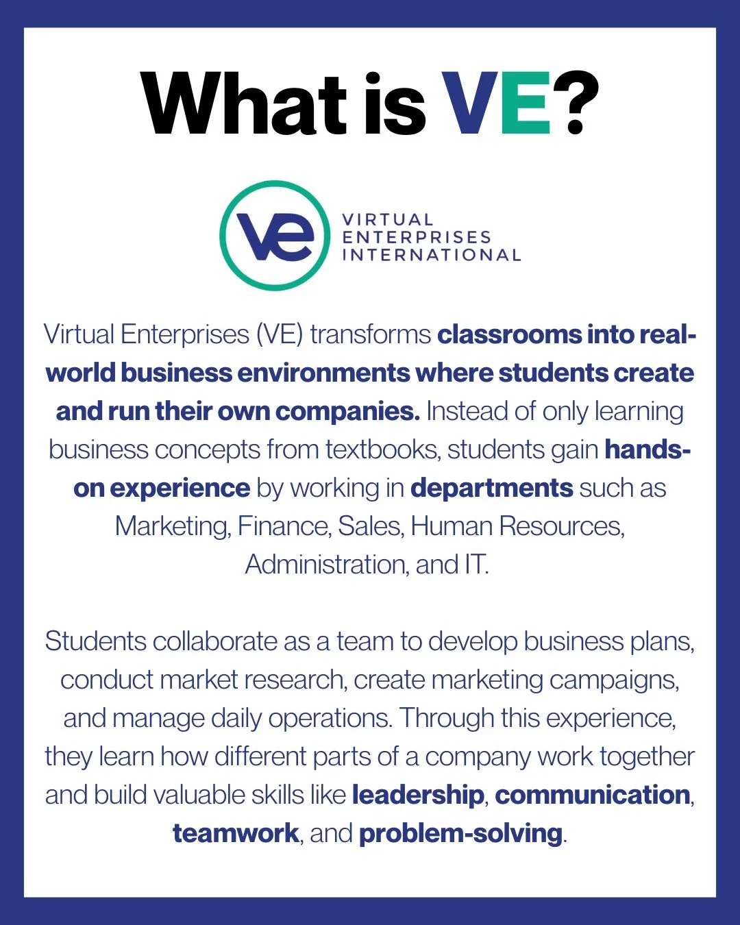 What is VE? 💼