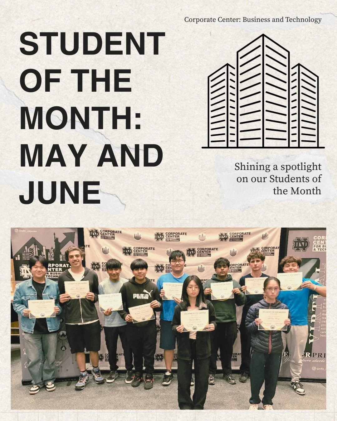 Congratulations to our May and June Students of the Month! 🌟 Your hard work, dedication, and positive attitude have not gone unnoticed. We are proud to celebrate your achievements and the impact you make in our school community. 🎉