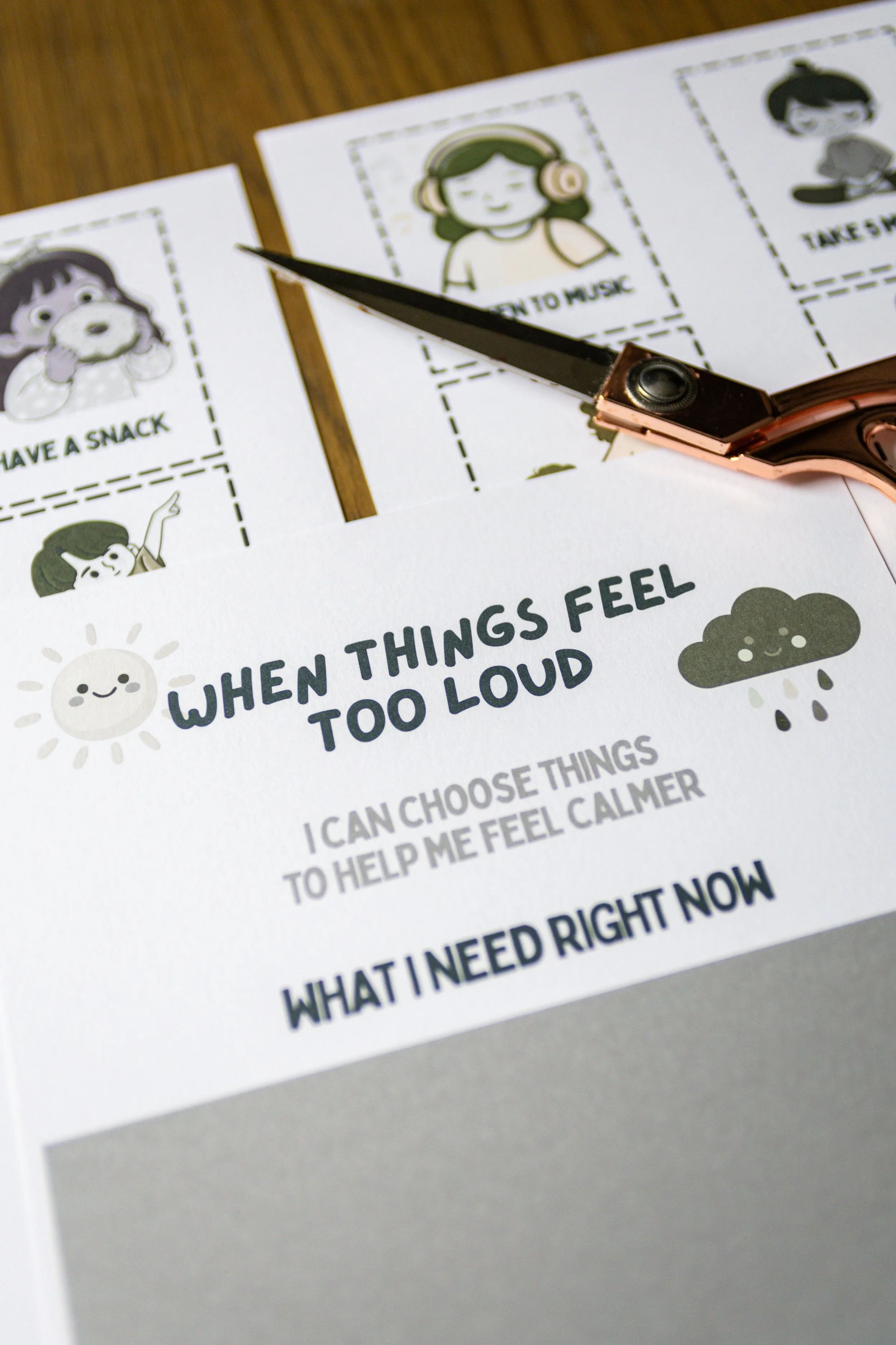 Stage 1 - When things feel too loud - Printable Resource