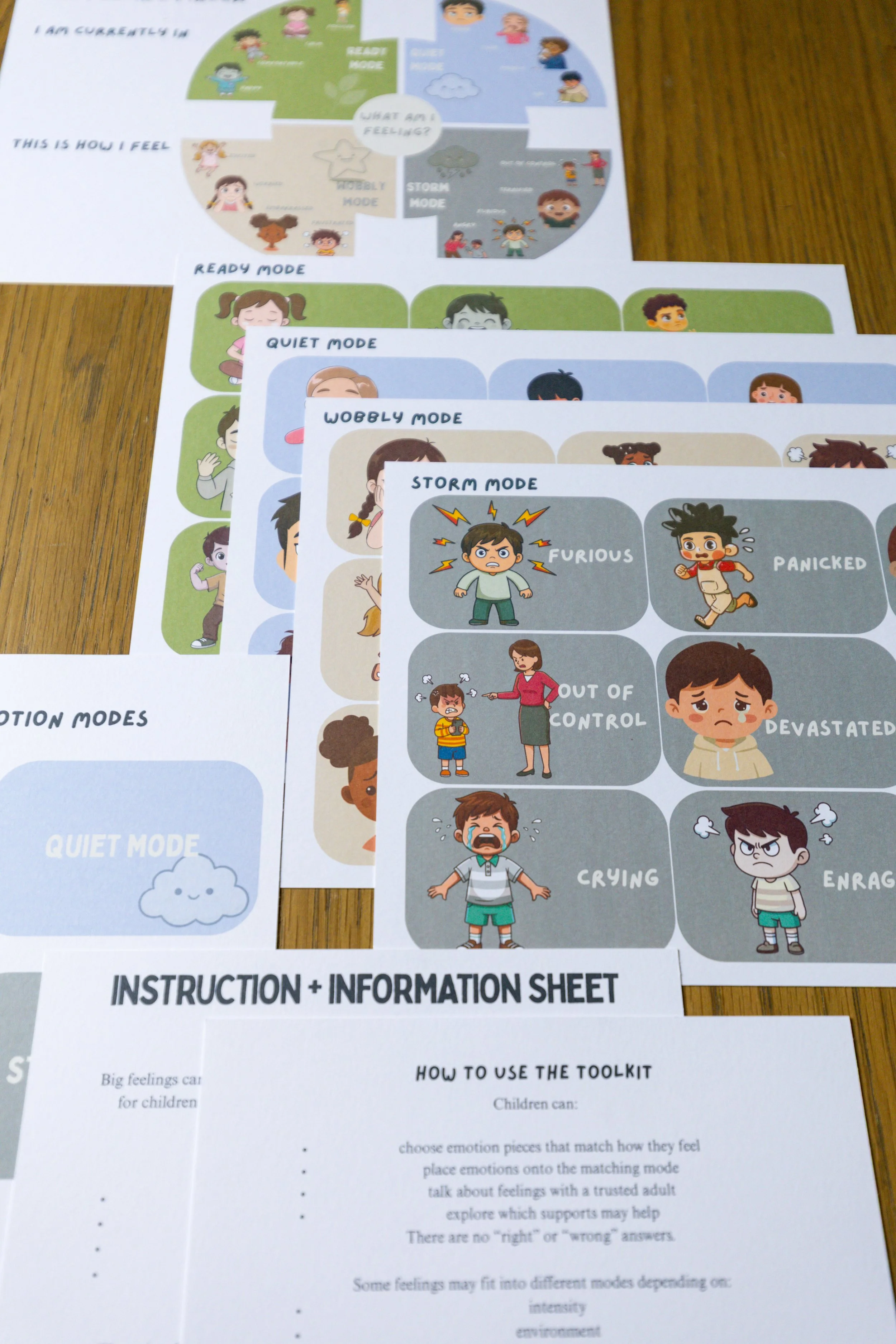 Stage 4 - My Feelings & Modes – Emotional Regulation Toolkit for Children - Printable Resource