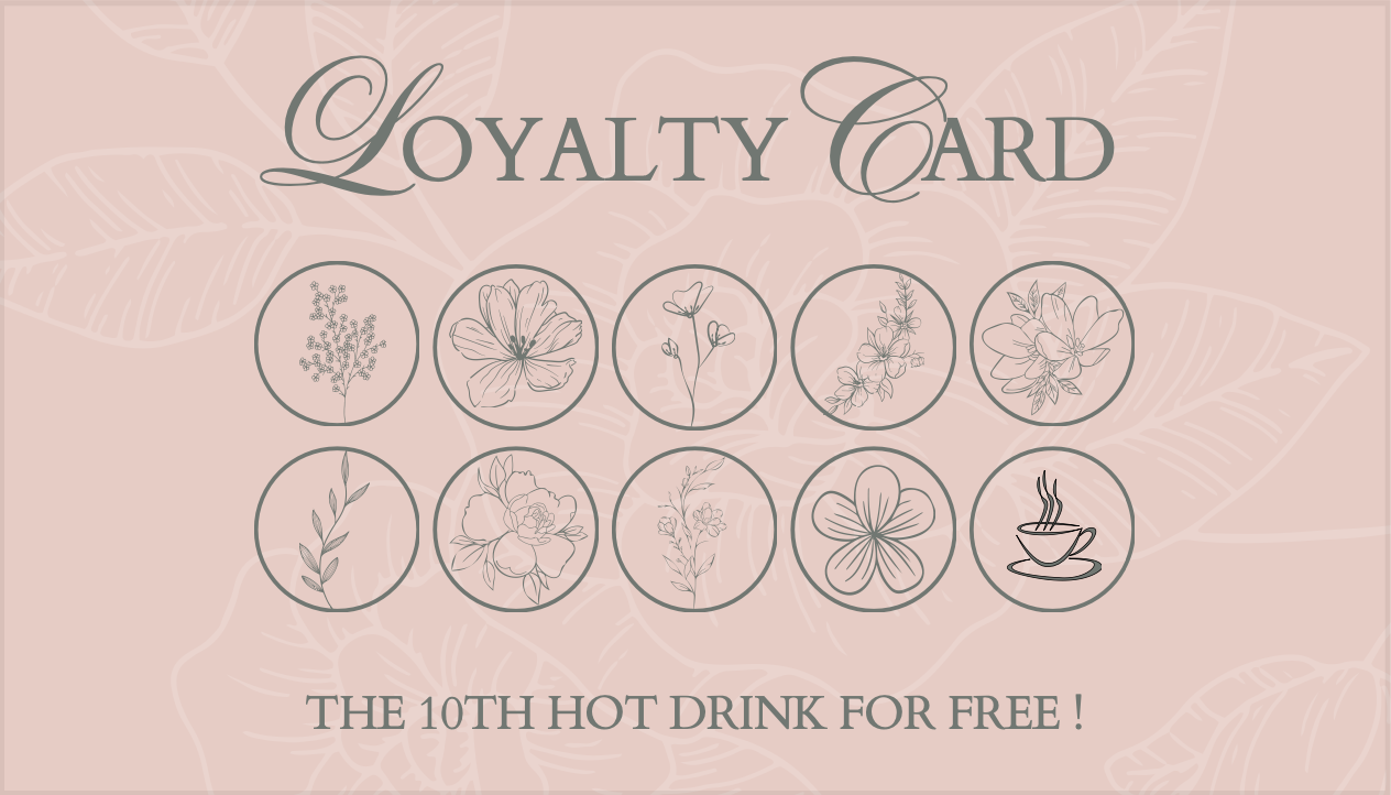Vera's Coffee Shop Loyalty Card