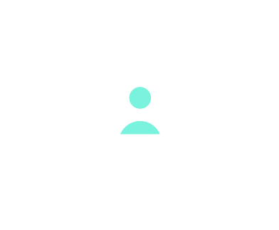 Icono de usuario genérico en color azul claro, simbolizando una figura humana estilizada sobre un fondo blanco.