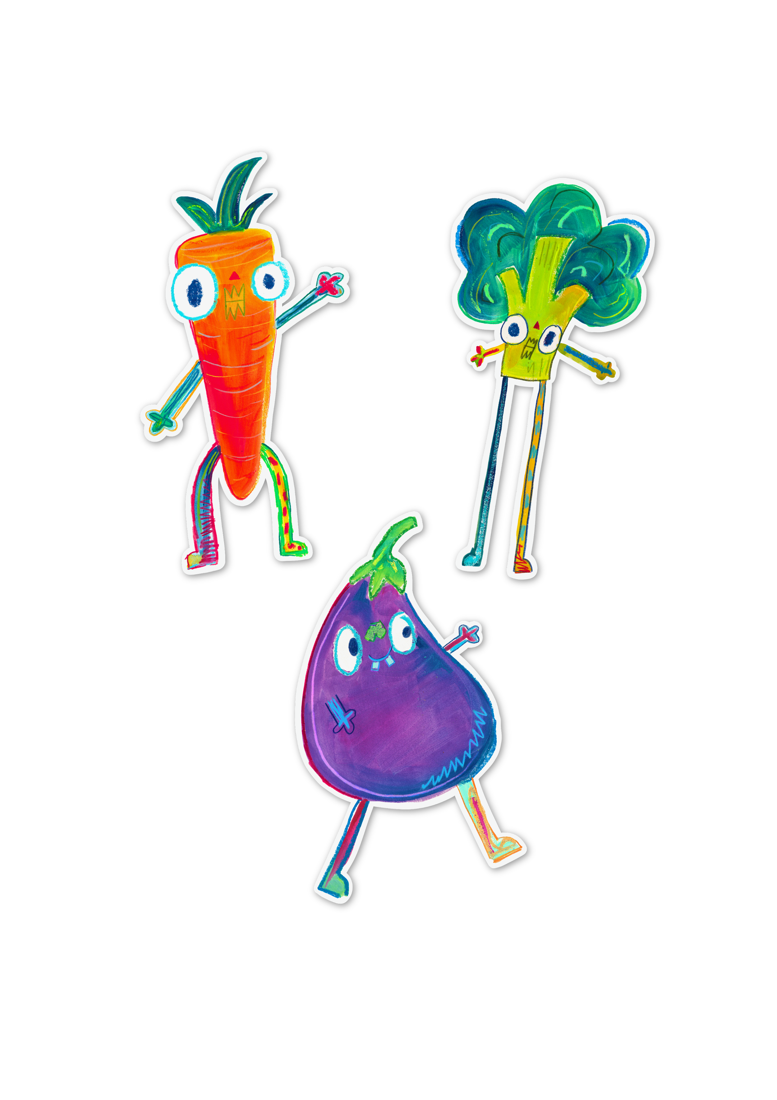 Veggie Boys Vinyl Sticker Pack