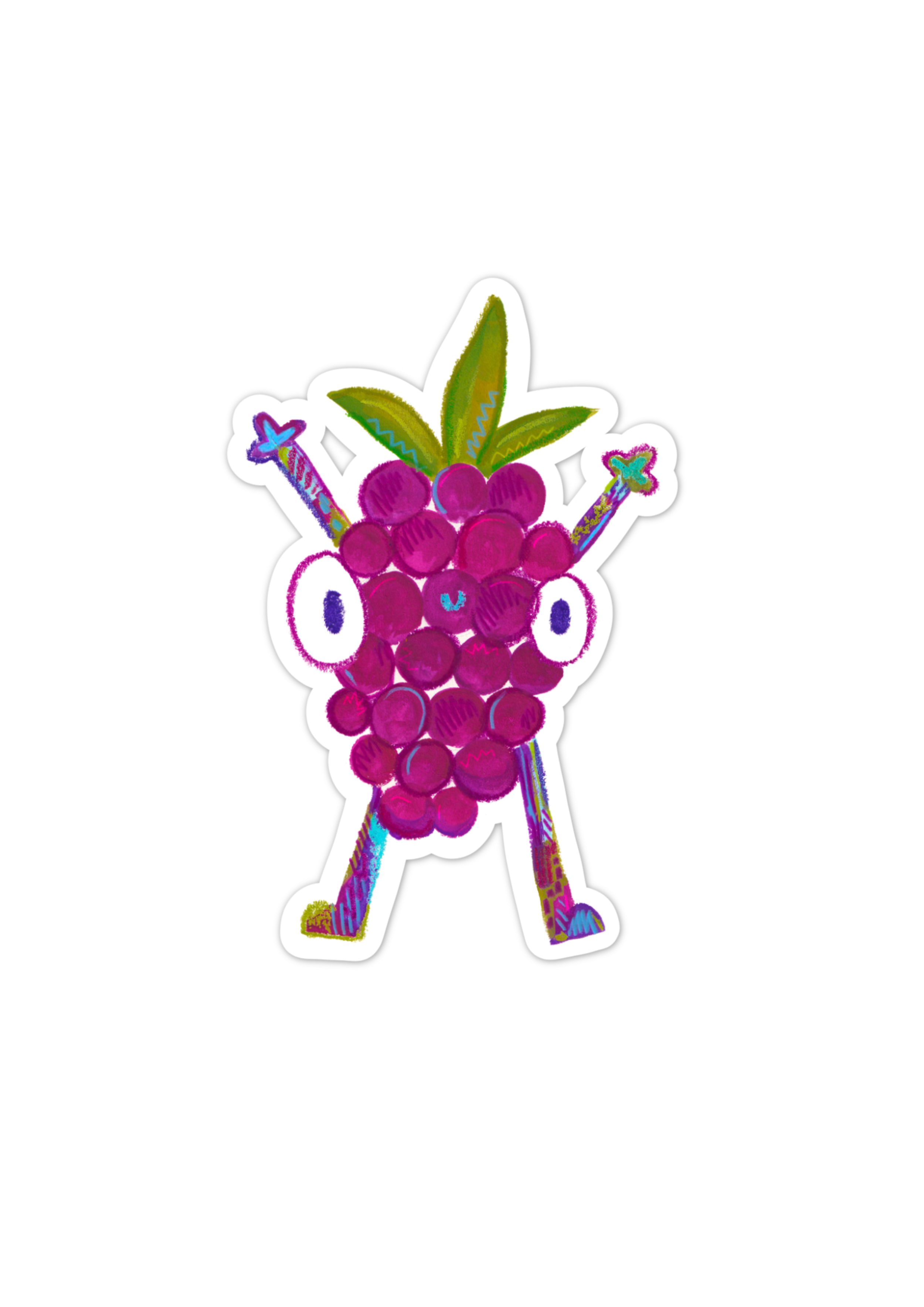 Grapes Vinyl Sticker