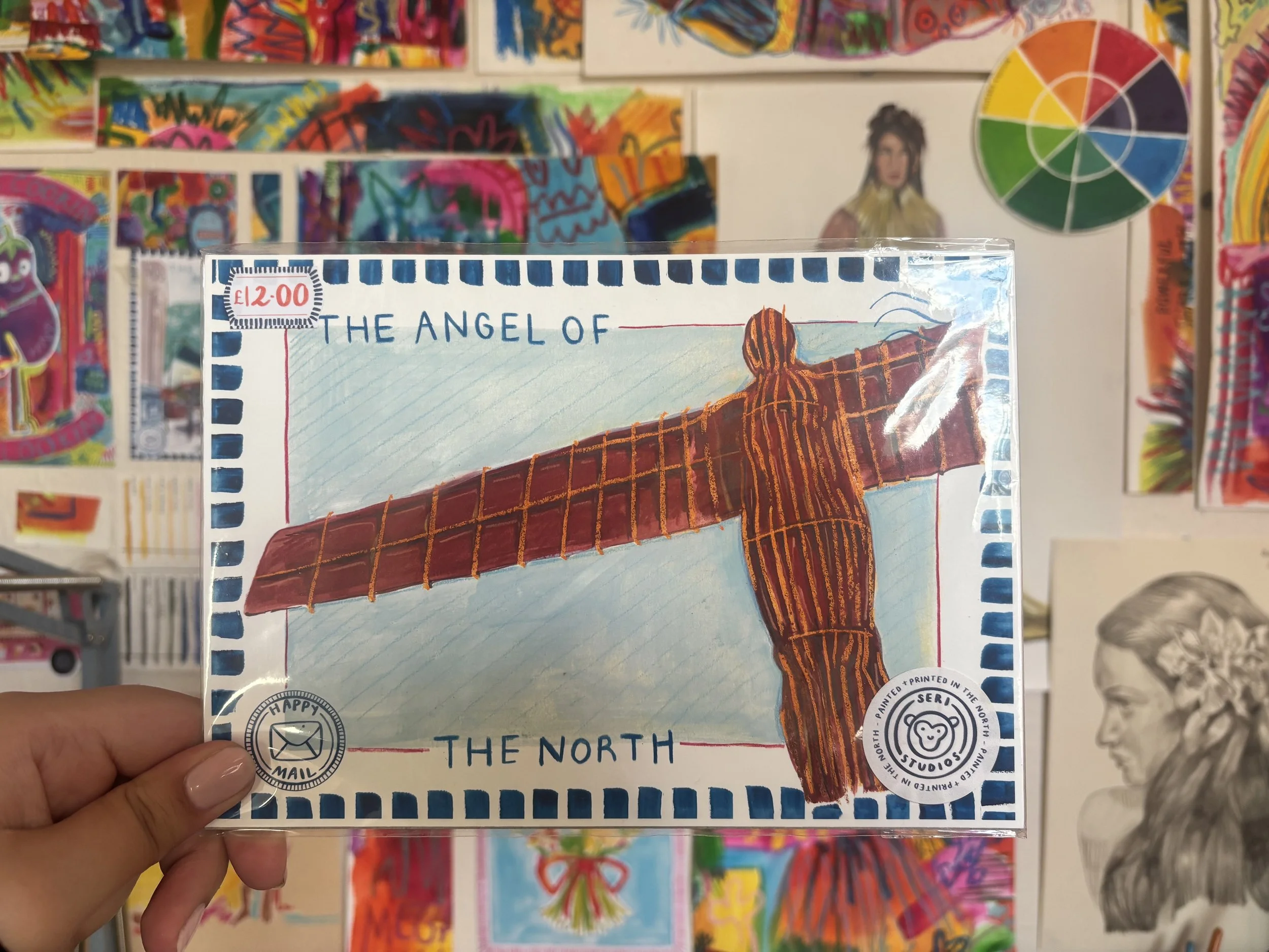*SECONDS* A5 Angel of the North Print