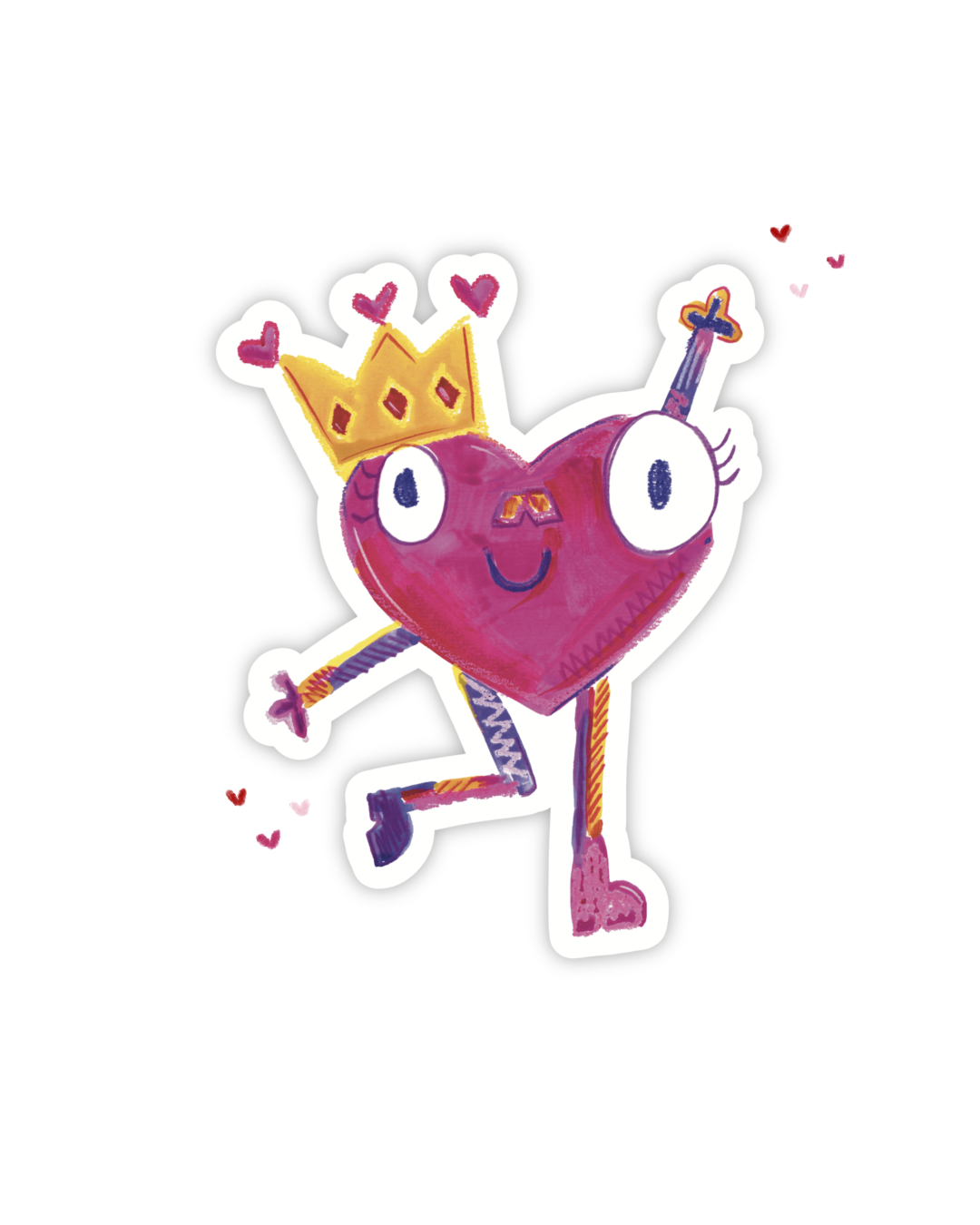 Galentines Queen Vinyl Sticker