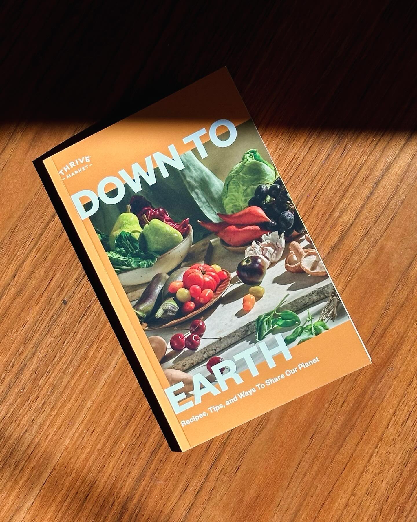 Show and tell time! &ldquo;Down to Earth&rdquo; is a zine our @thrivemarket creative team made for Earth Month last month, filled with sourcing stories, recipes, and ideas to live more sustainably. I am so proud to have helped shape the visual direct