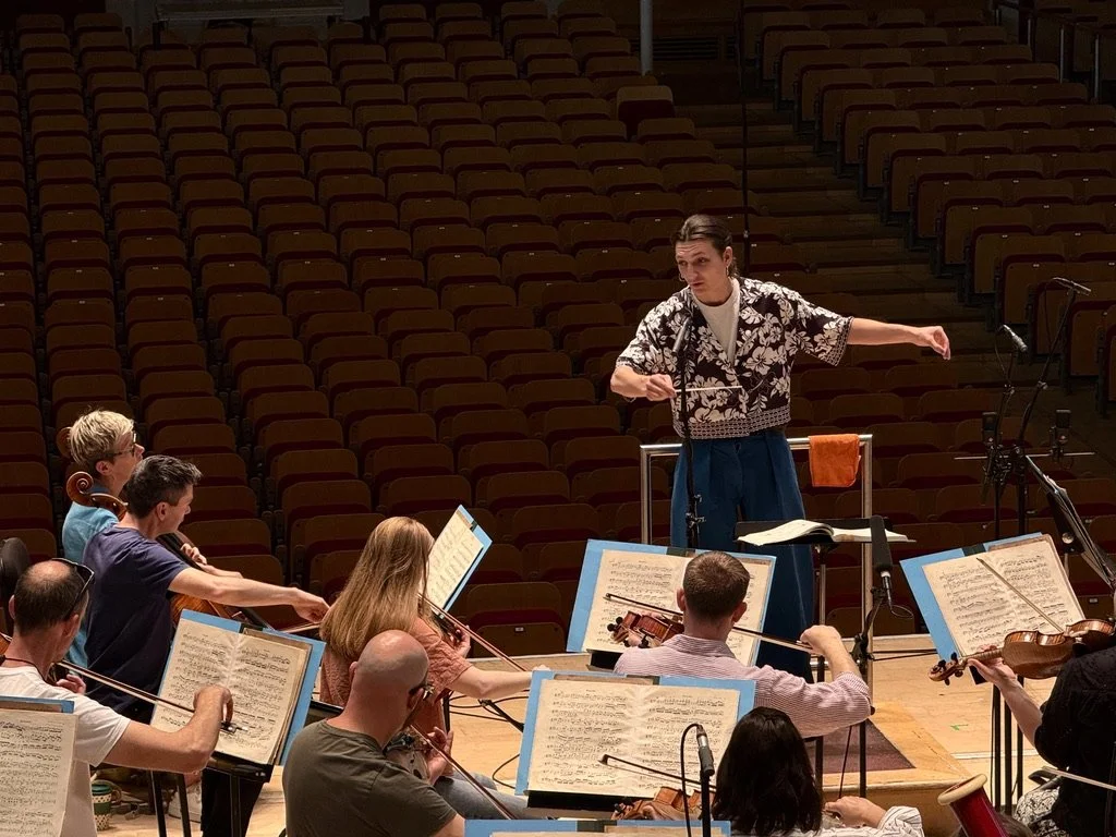 In rehearsal with BBC SSO
