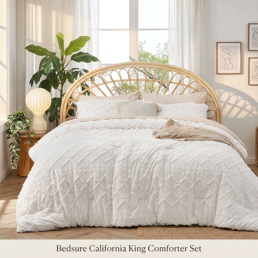 White California King Comforter Set