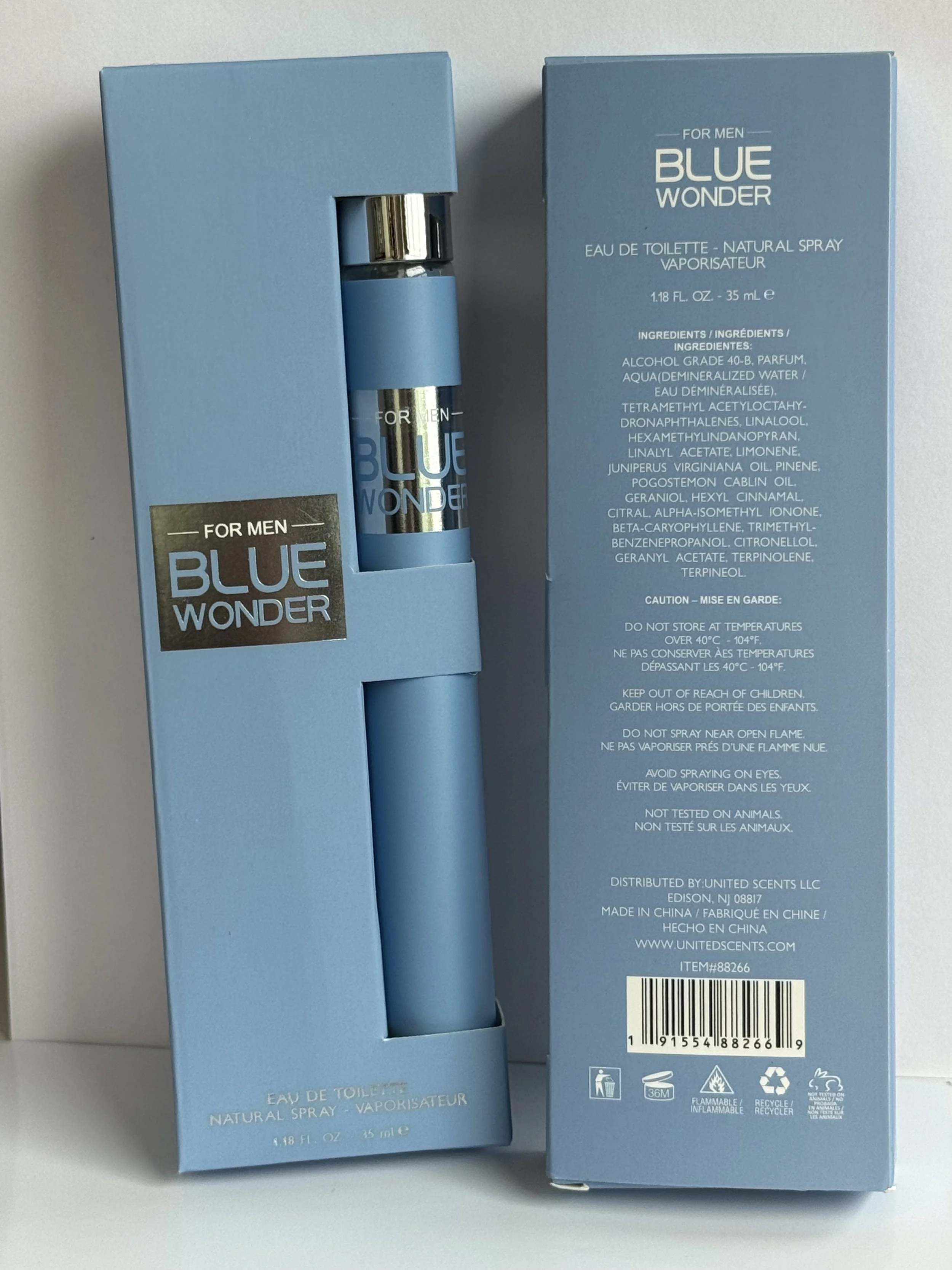 Blue Wonder Men's Cologne