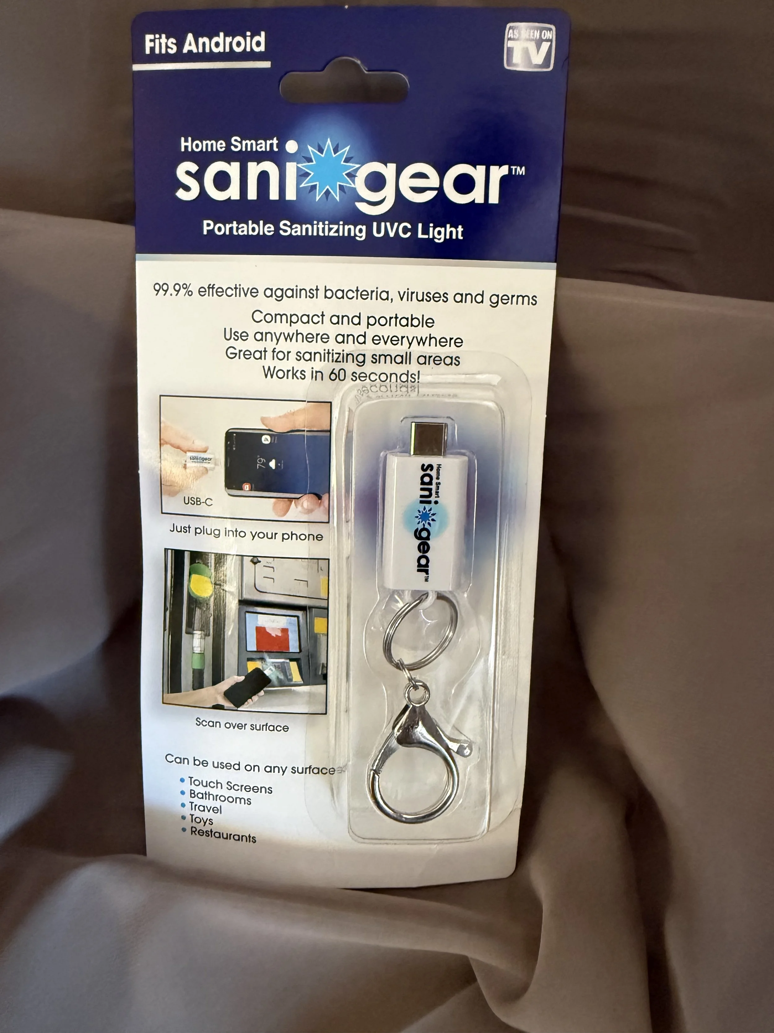 Sani Gear  - Portable Sanitizing UVC Light- Usb C