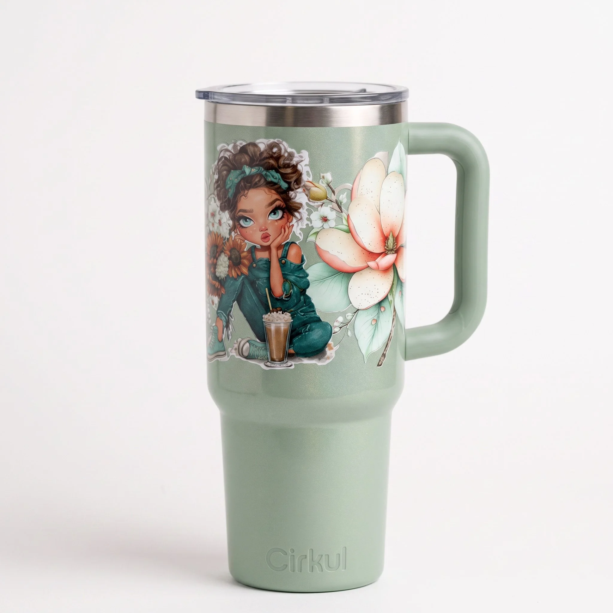 Sage shimmer Tumbler cup