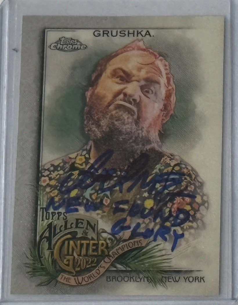 Ian Grushka Signed Topps Chrome A&G Card - New Found Glory