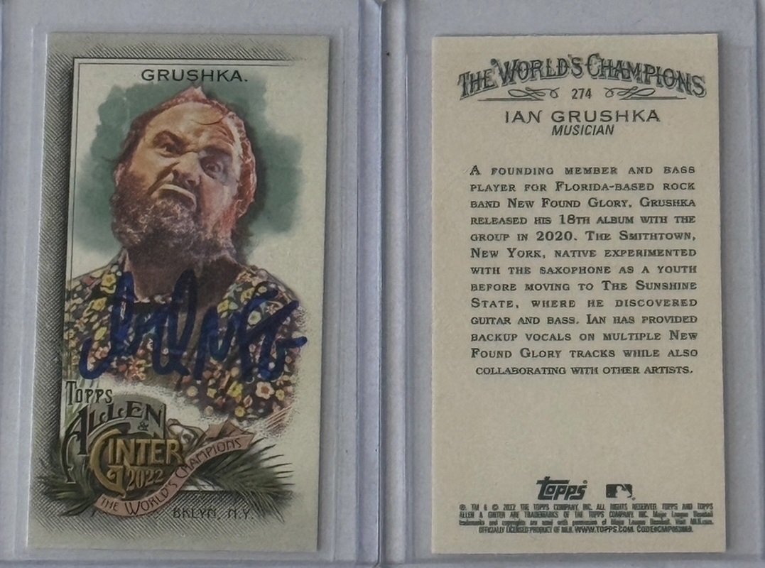 Ian Grushka Signed Topps A&G Mini