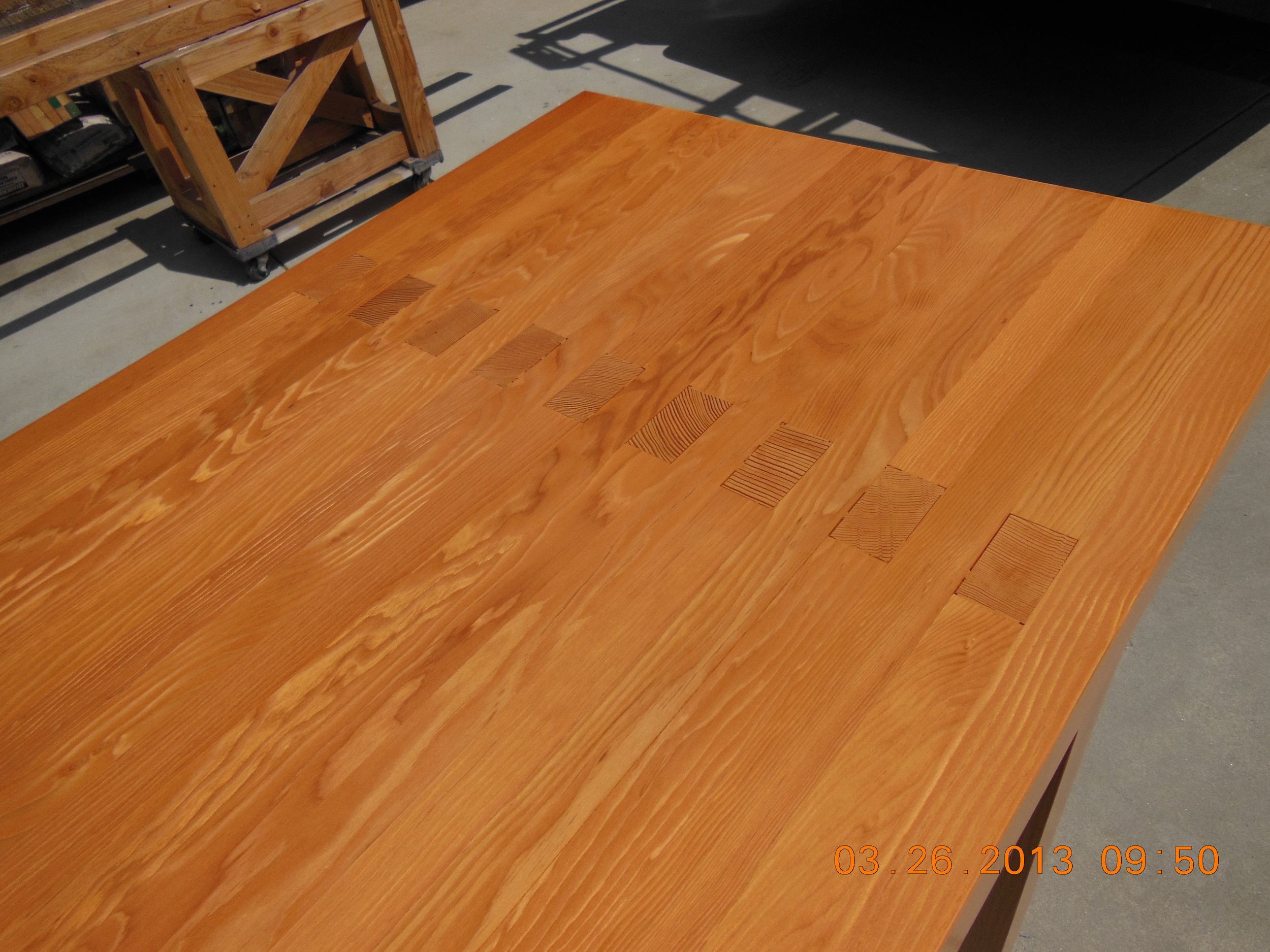 Fir Table Finger Joint Detail