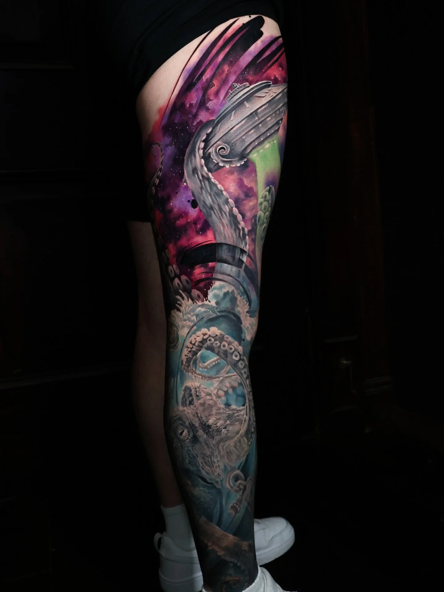 Well&hellip; what a project this was.
Titled &ldquo;Barney&rsquo;s Bad Day&rdquo; &mdash; brilliantly named by my client 🤣

He travelled all the way from Wales for his consultation and summed the idea up in one sentence:
&ldquo;A spaceship attacking