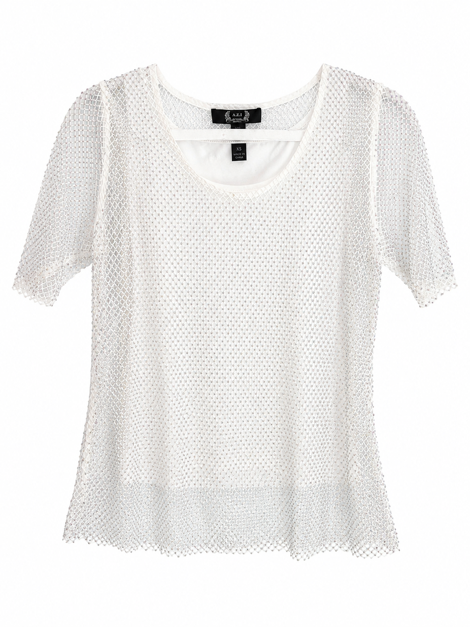 Elegant Net Rhinstone Top