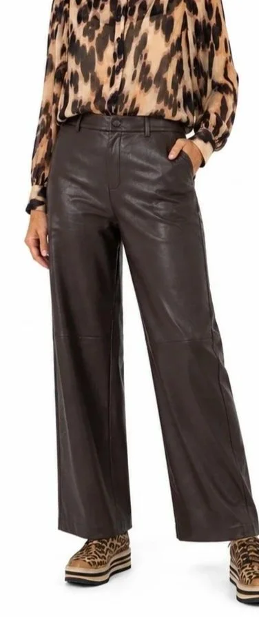 Esqualo- Luxe Vegan Leather Pants