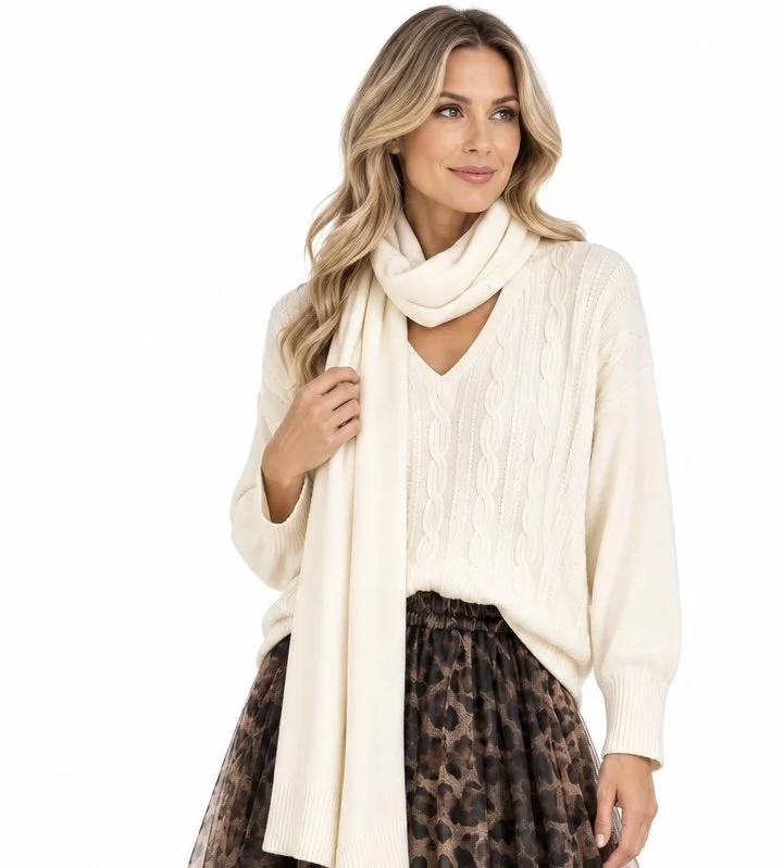 Eternelle-Elegant Winter Scarf and Sweater Set