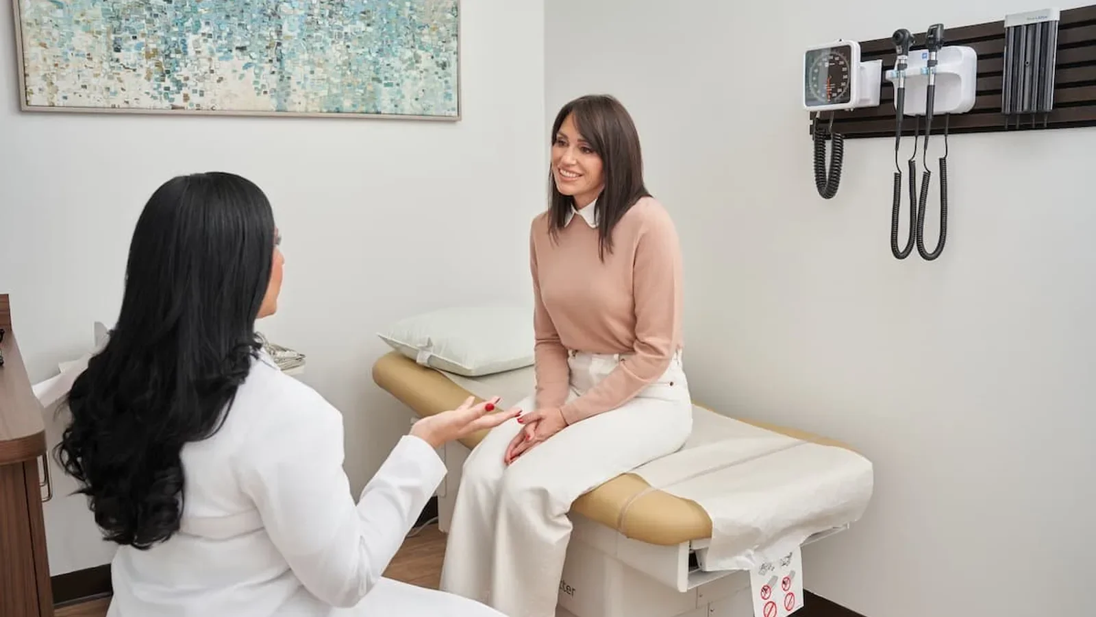 Patient in an unhurried consultation with a concierge physician