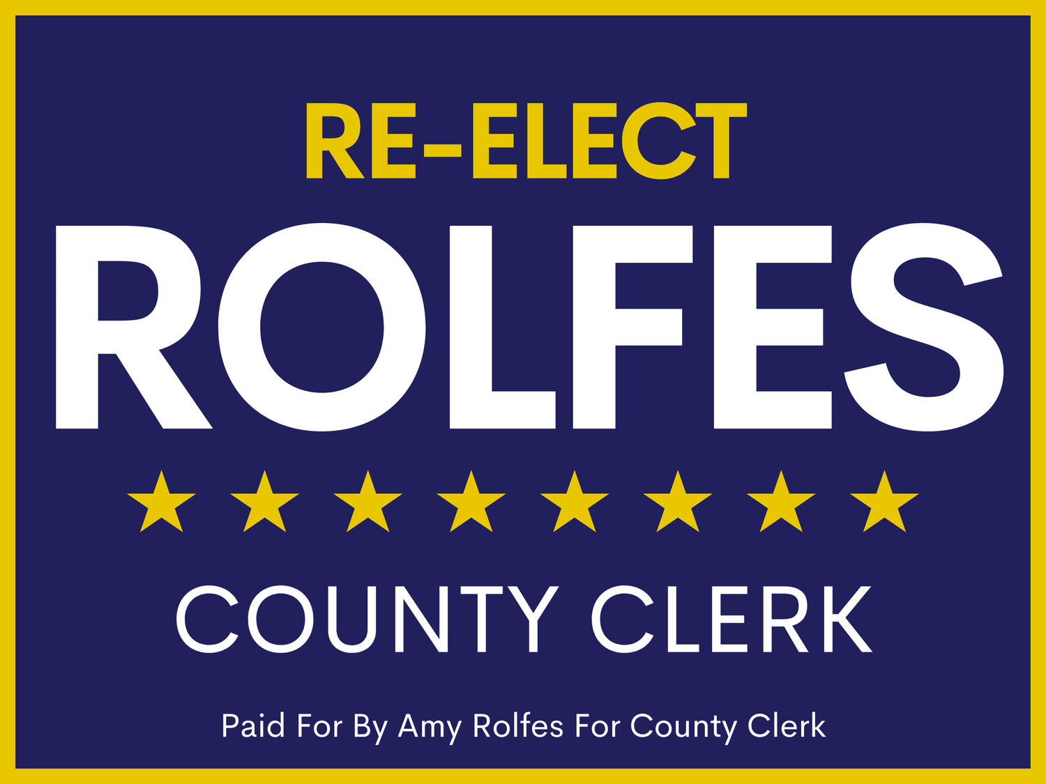 Amy Rolfes for Clerk