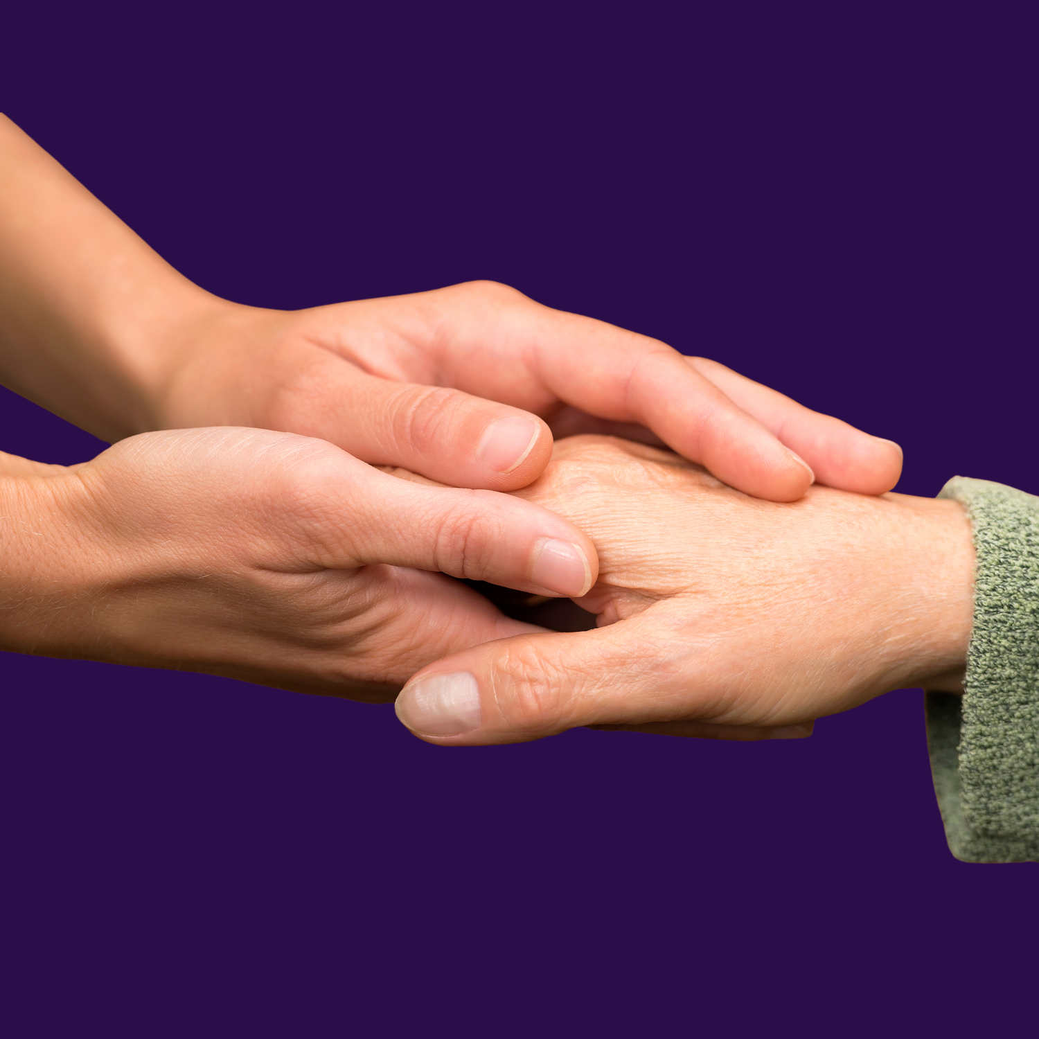 Trauma Therapy hands touching Somatic Therapy