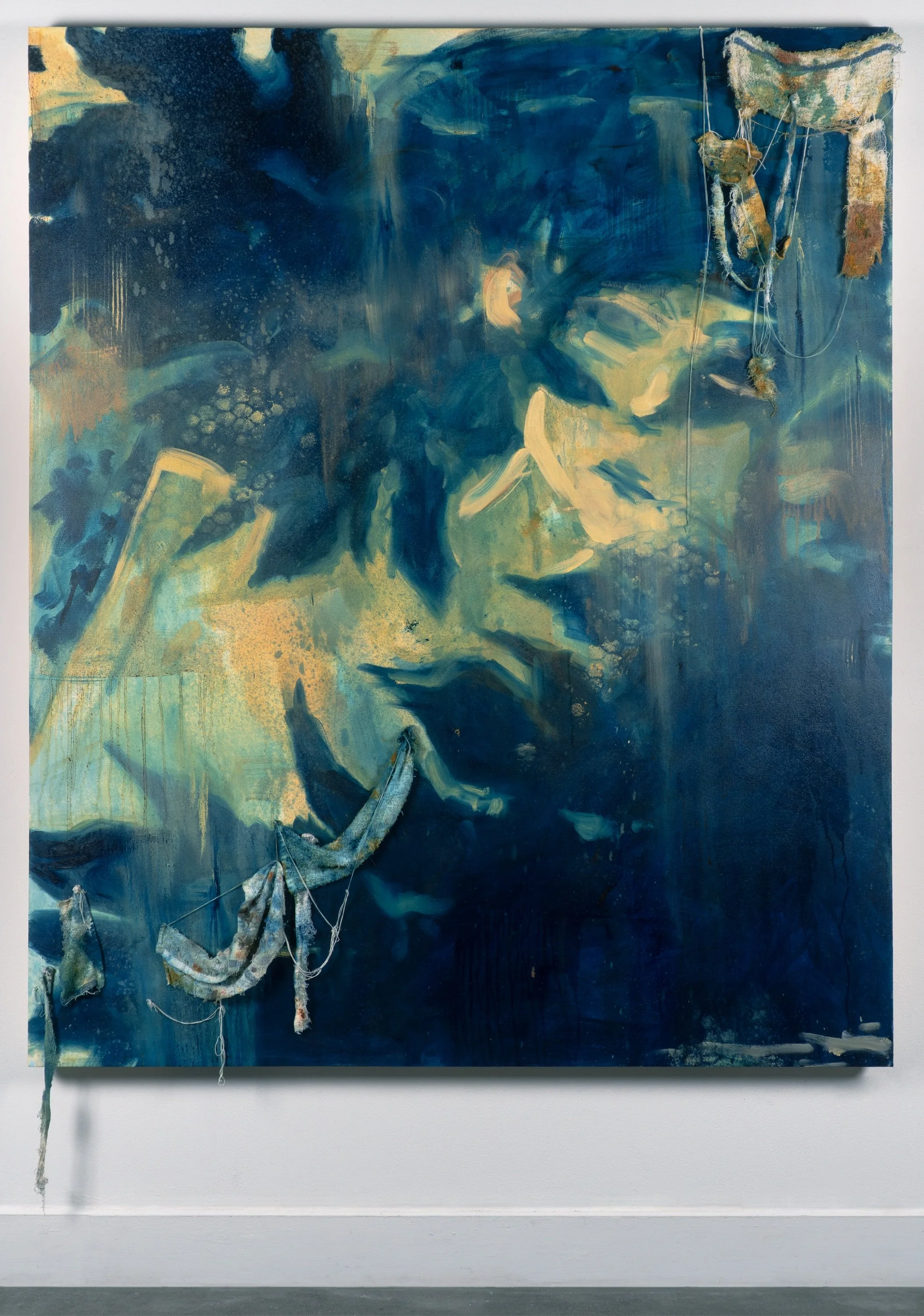 Liminal - 72x60" - Oil and rags on canvas