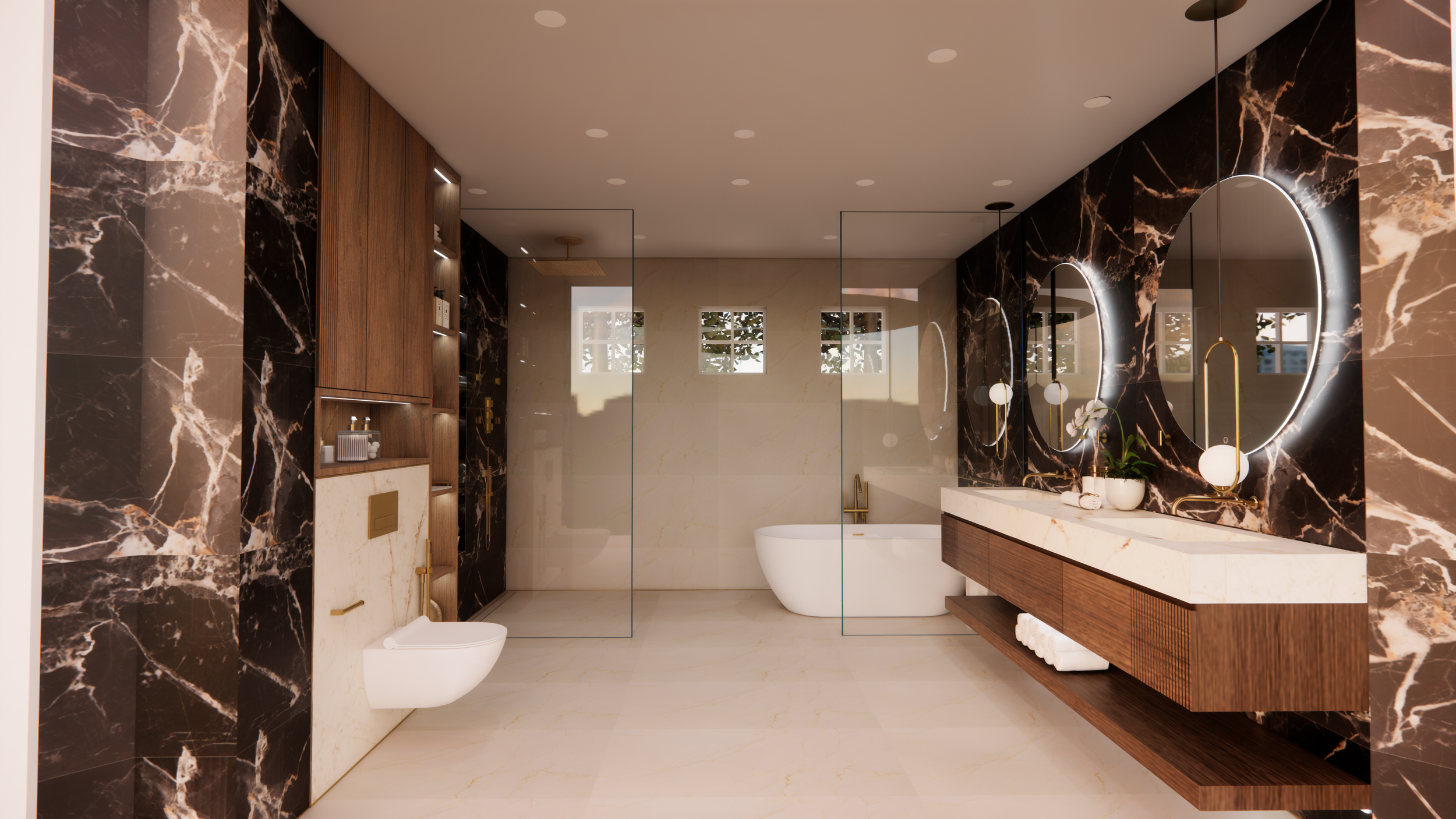 Modern Master Bathroom