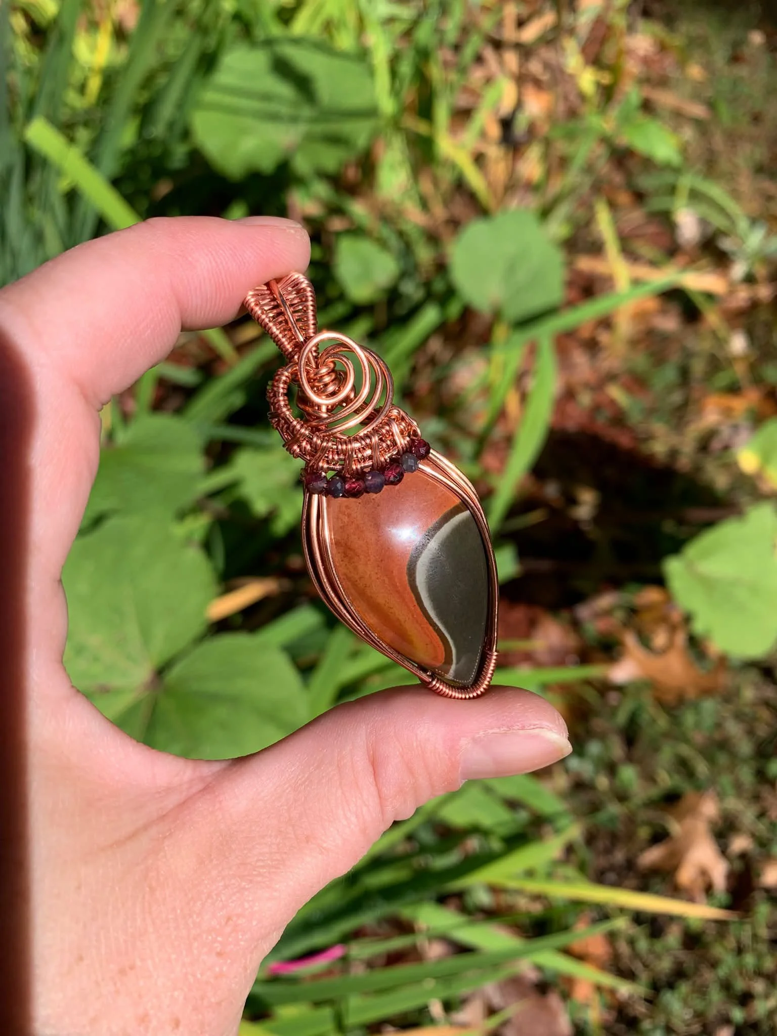 Polychrome Jasper Pendant