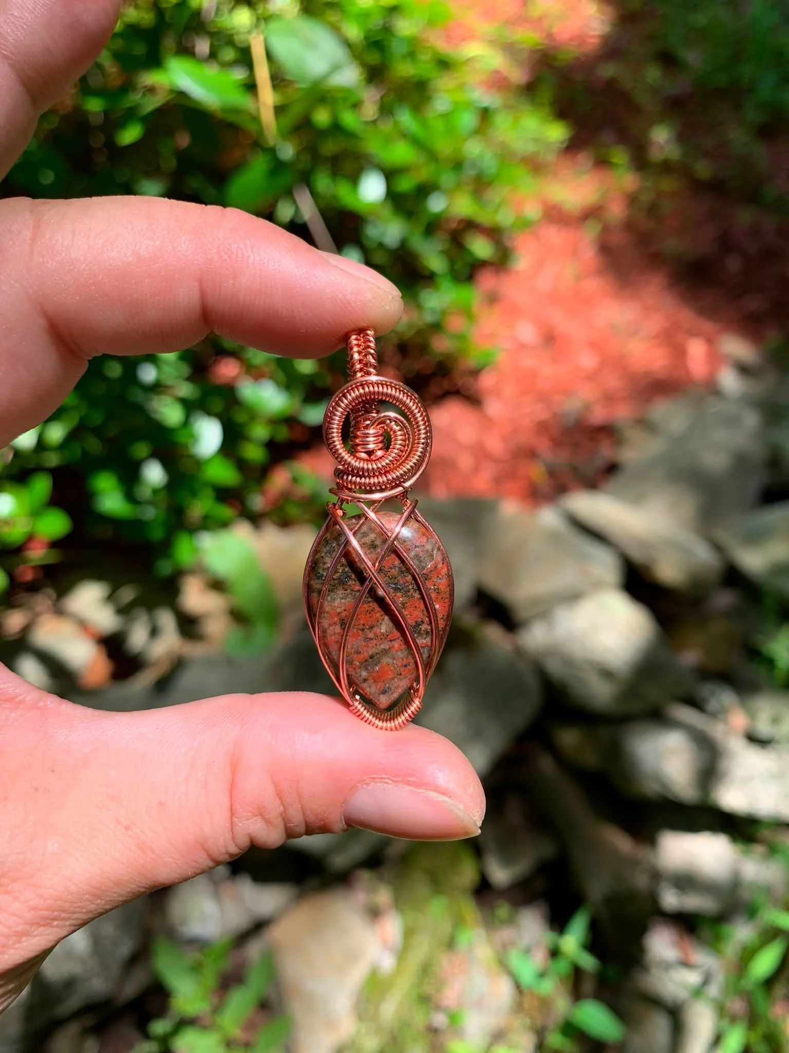 Poppy Jasper Pendant