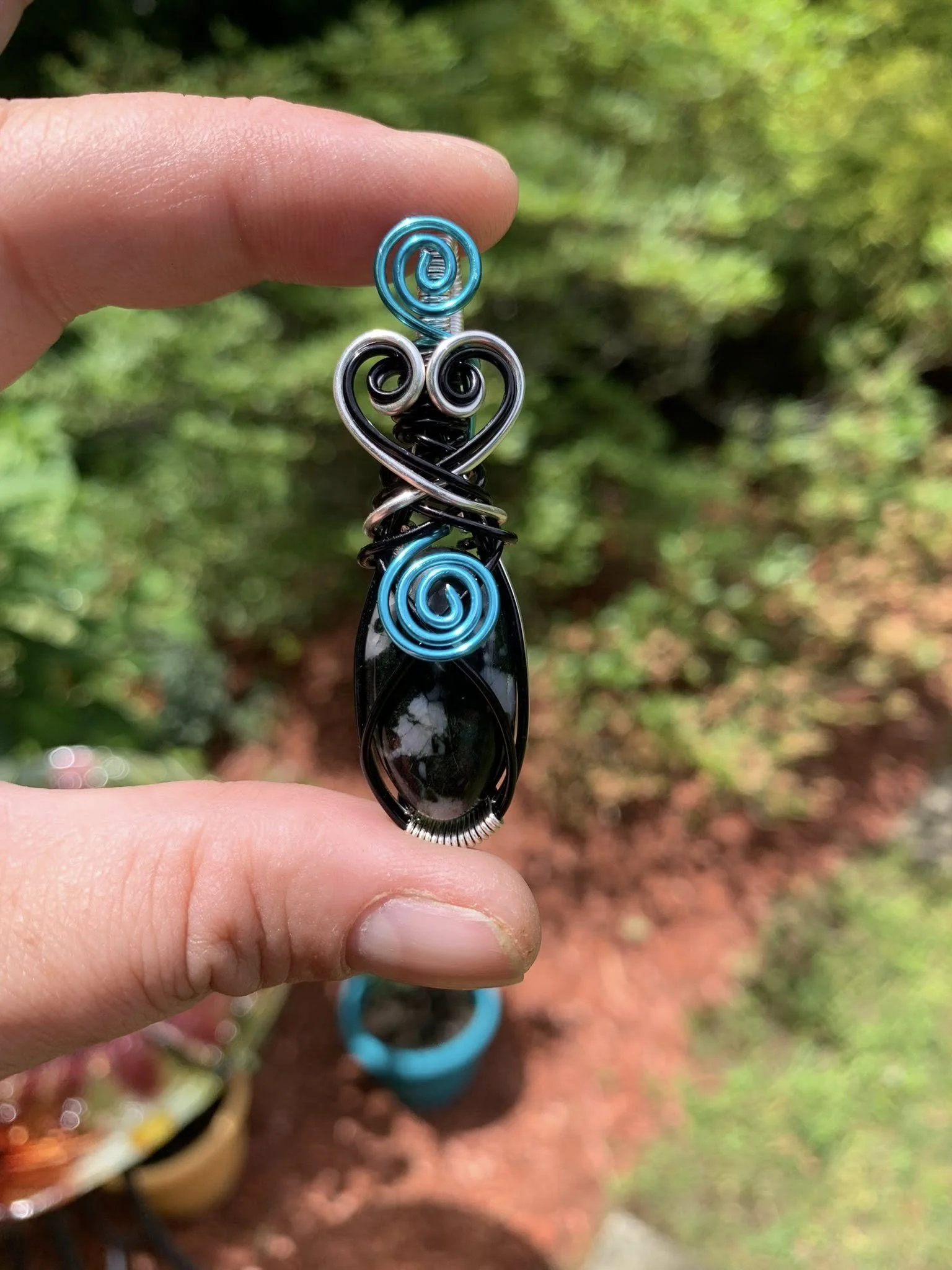 Indigo Gabbro Pendant