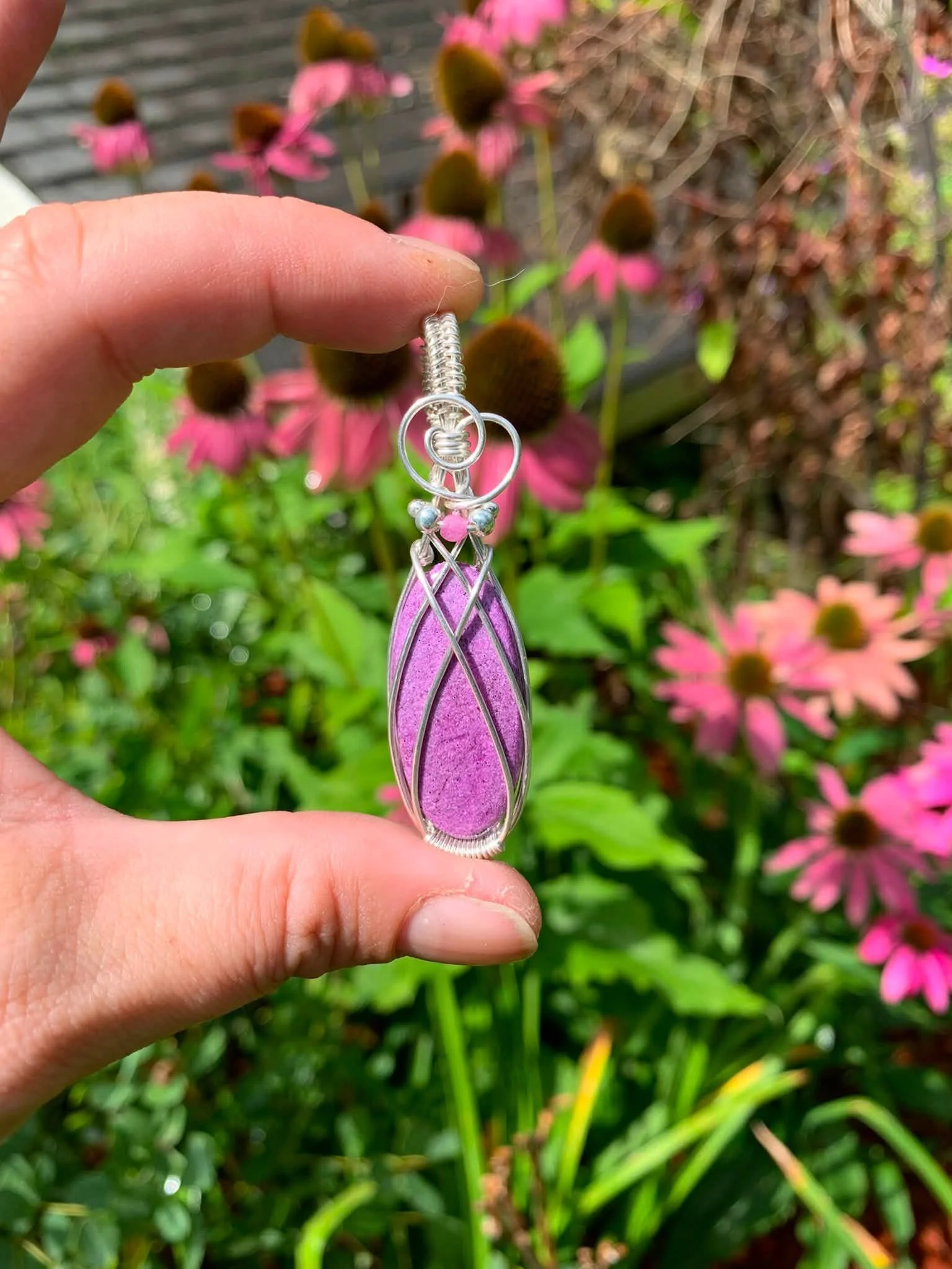 Stitchite + Ruby Pendant