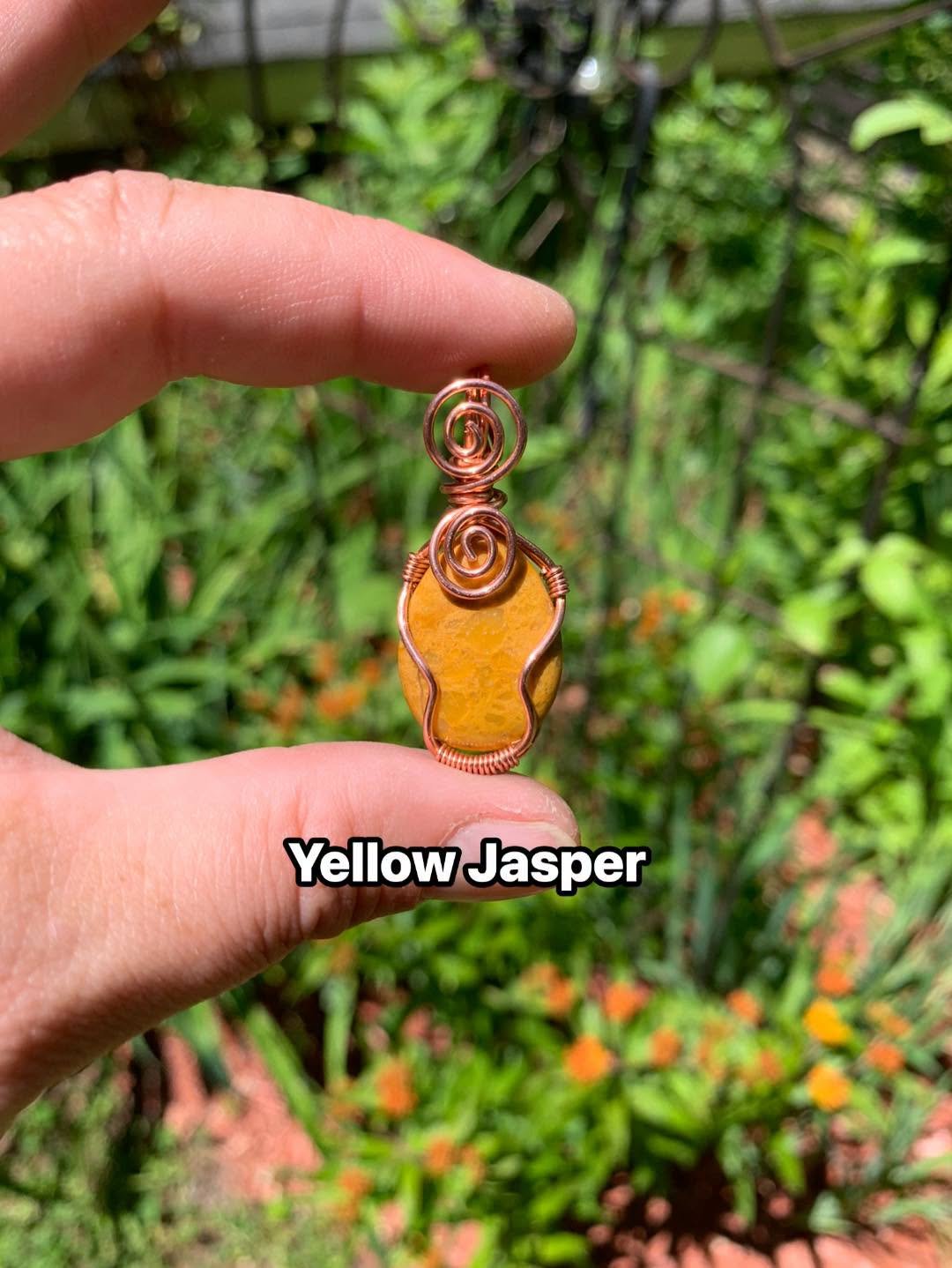 Yellow Jasper Simple Pendant