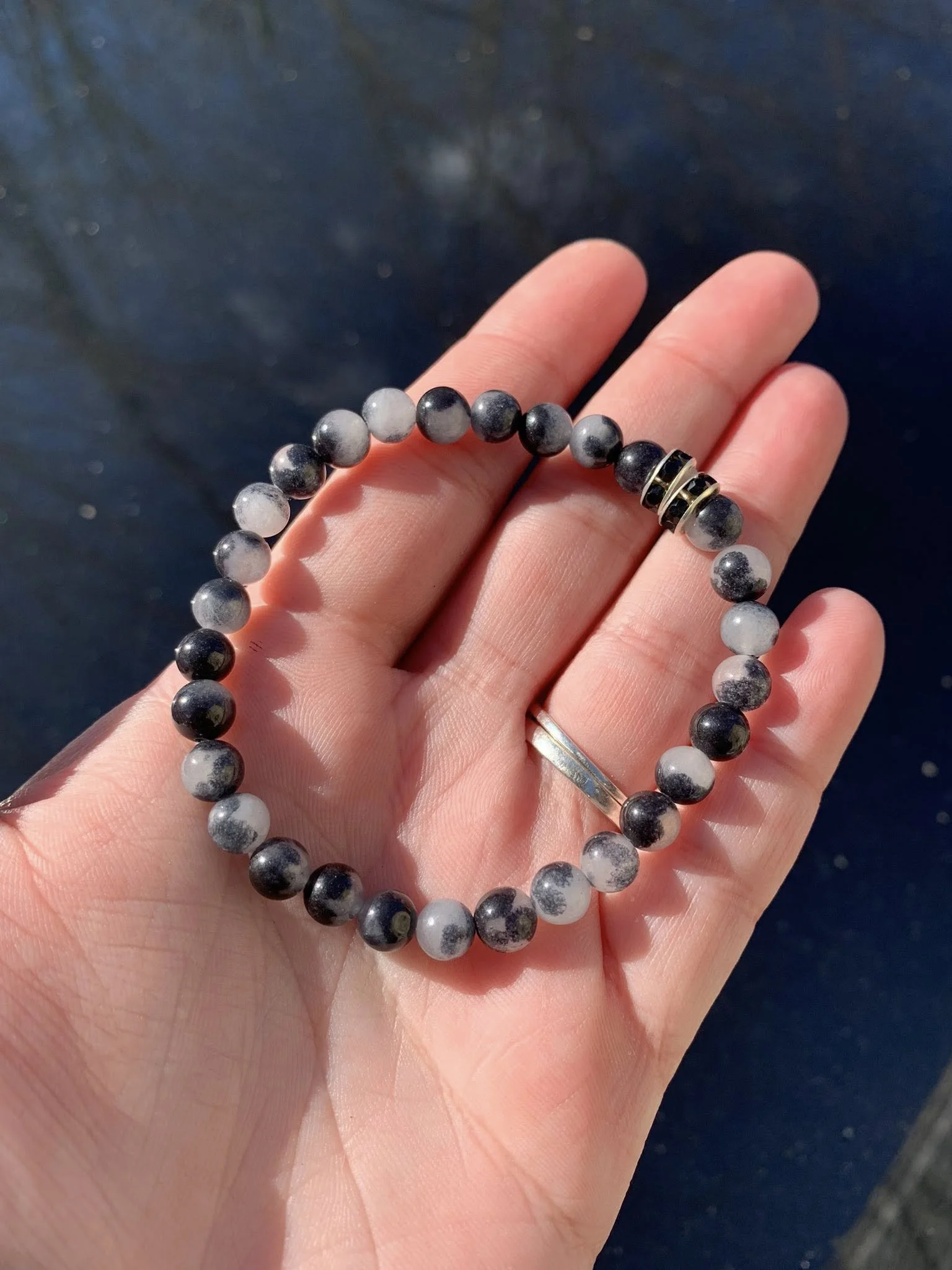 Orca Agate Stretch Bracelet