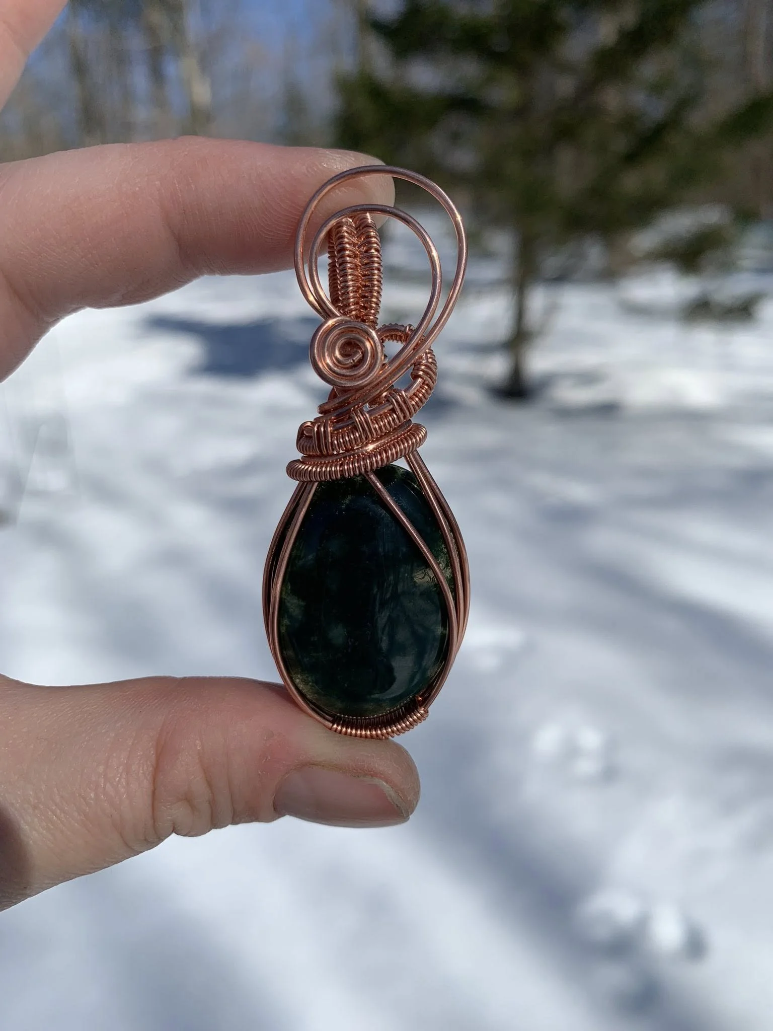 Moss Agate Pendant