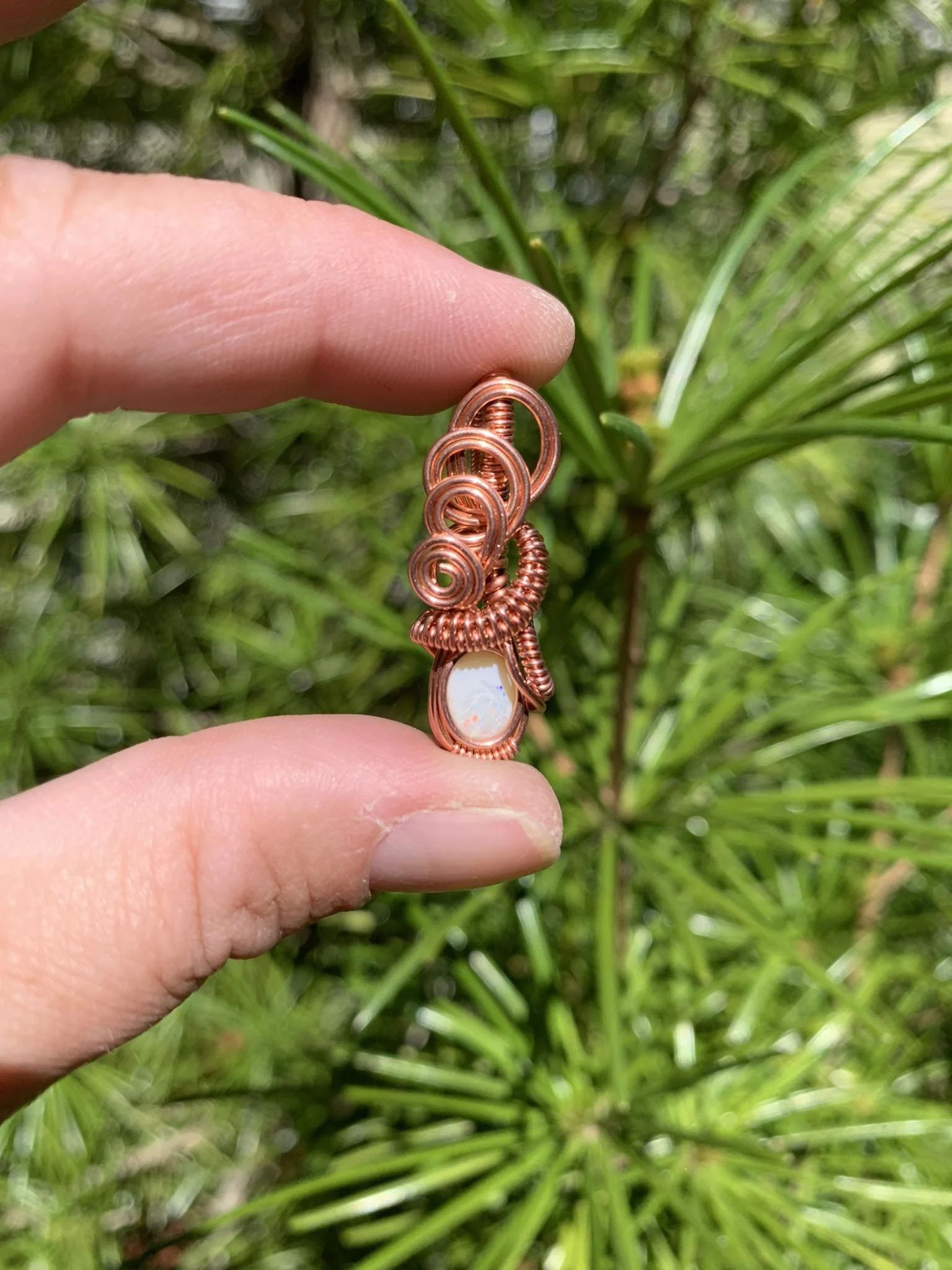 White Opal Pendant
