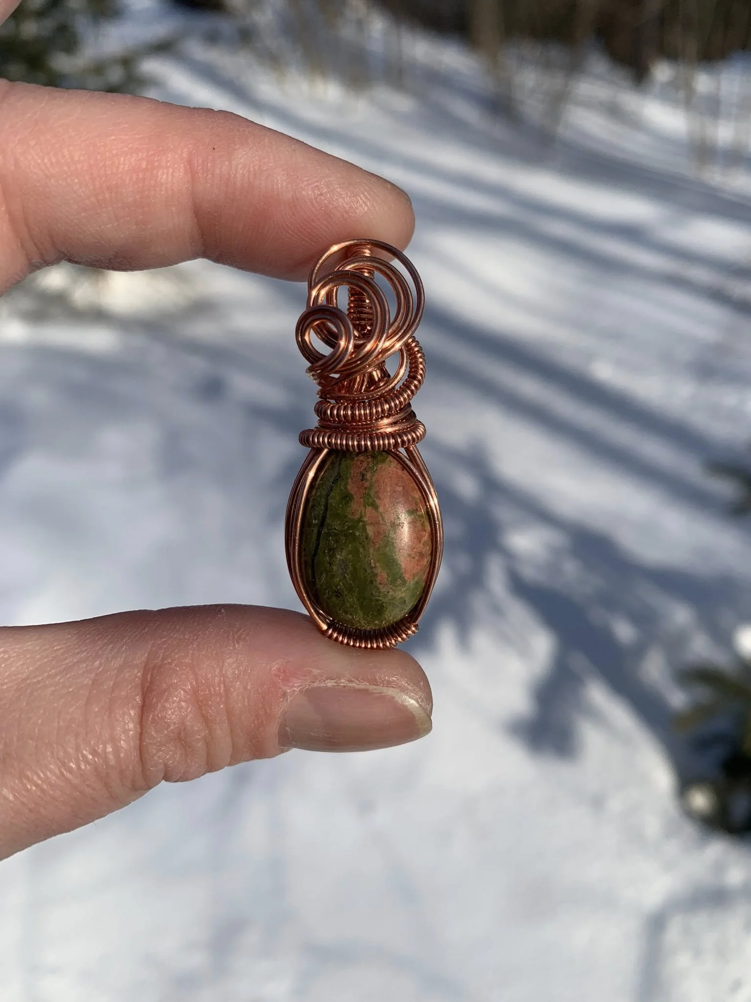 Unakite Pendant