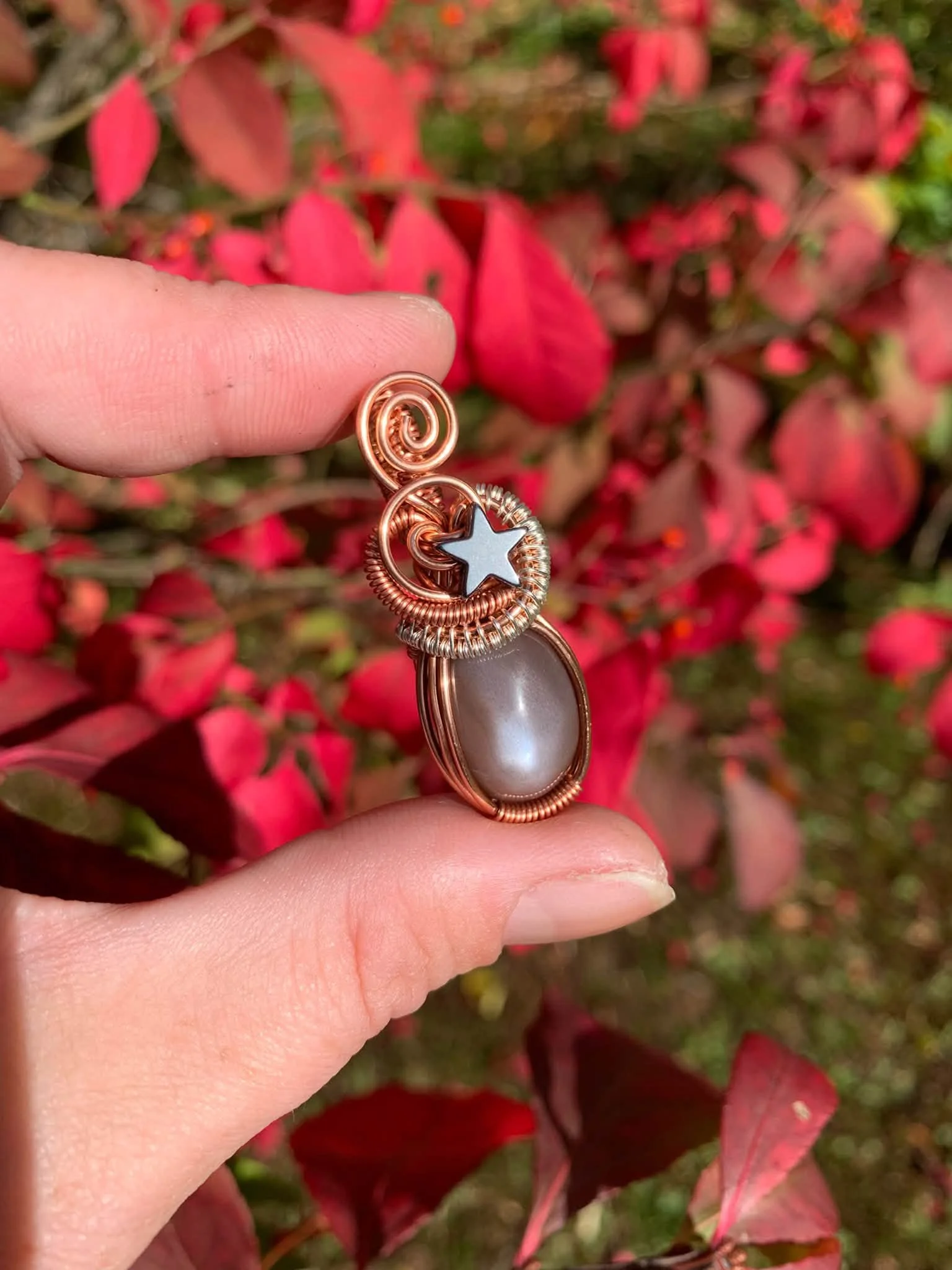 Chocolate Moonstone Pendant