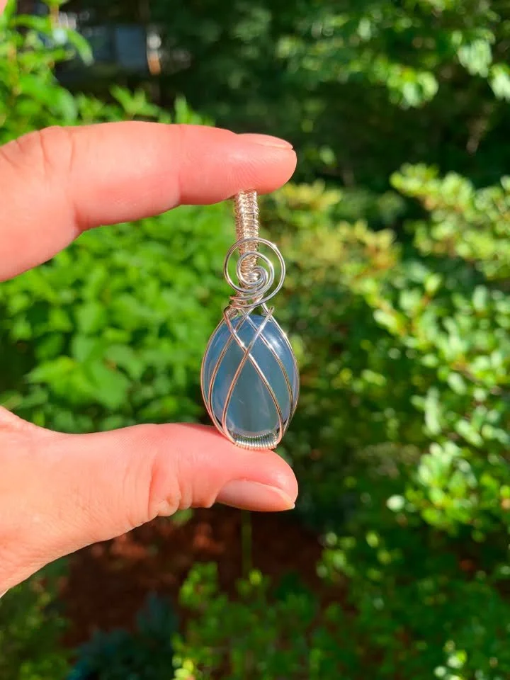 Blue Agate (Dyed) Pendant