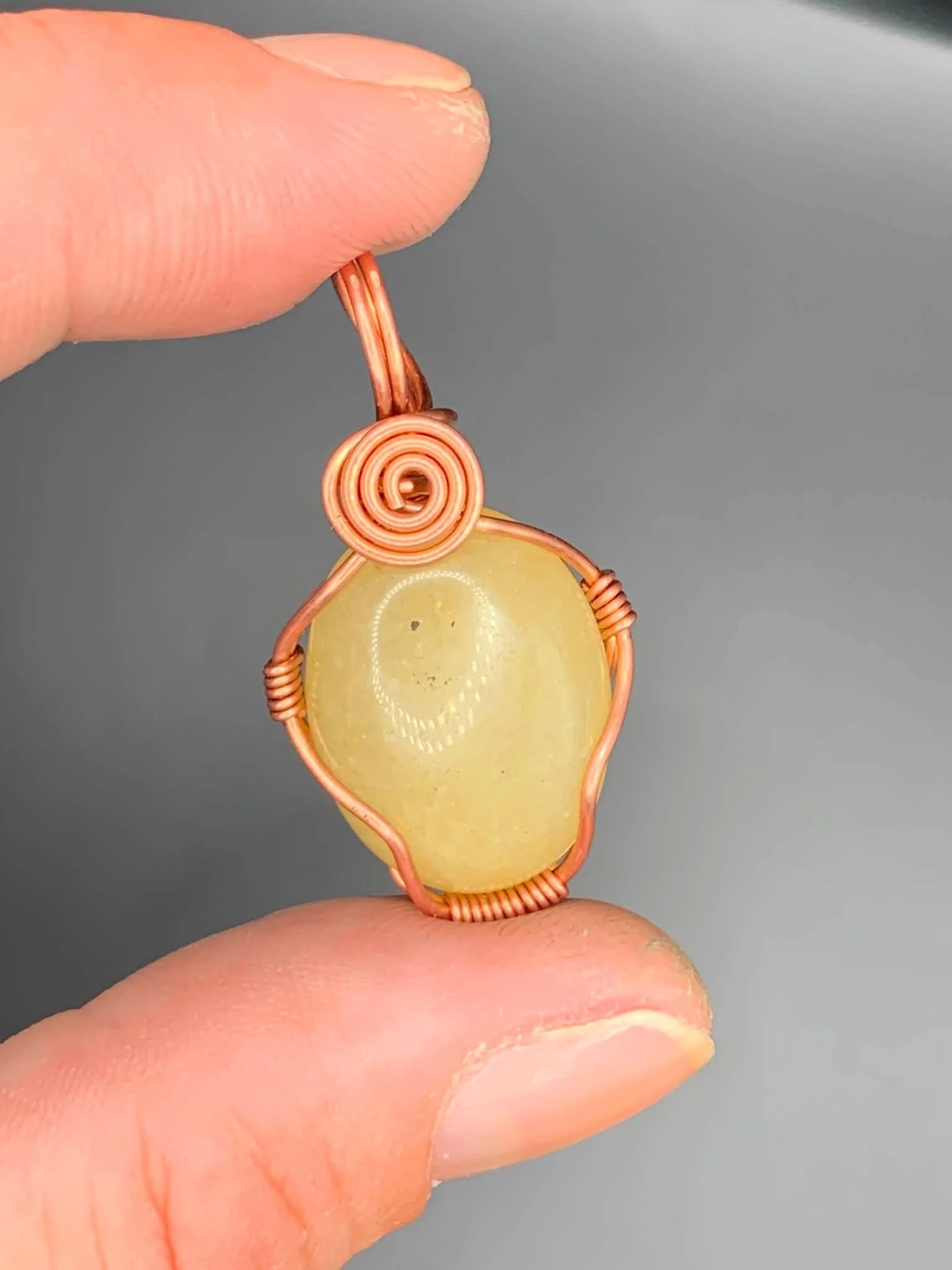 Yellow Aventurine "Simple" Pendant