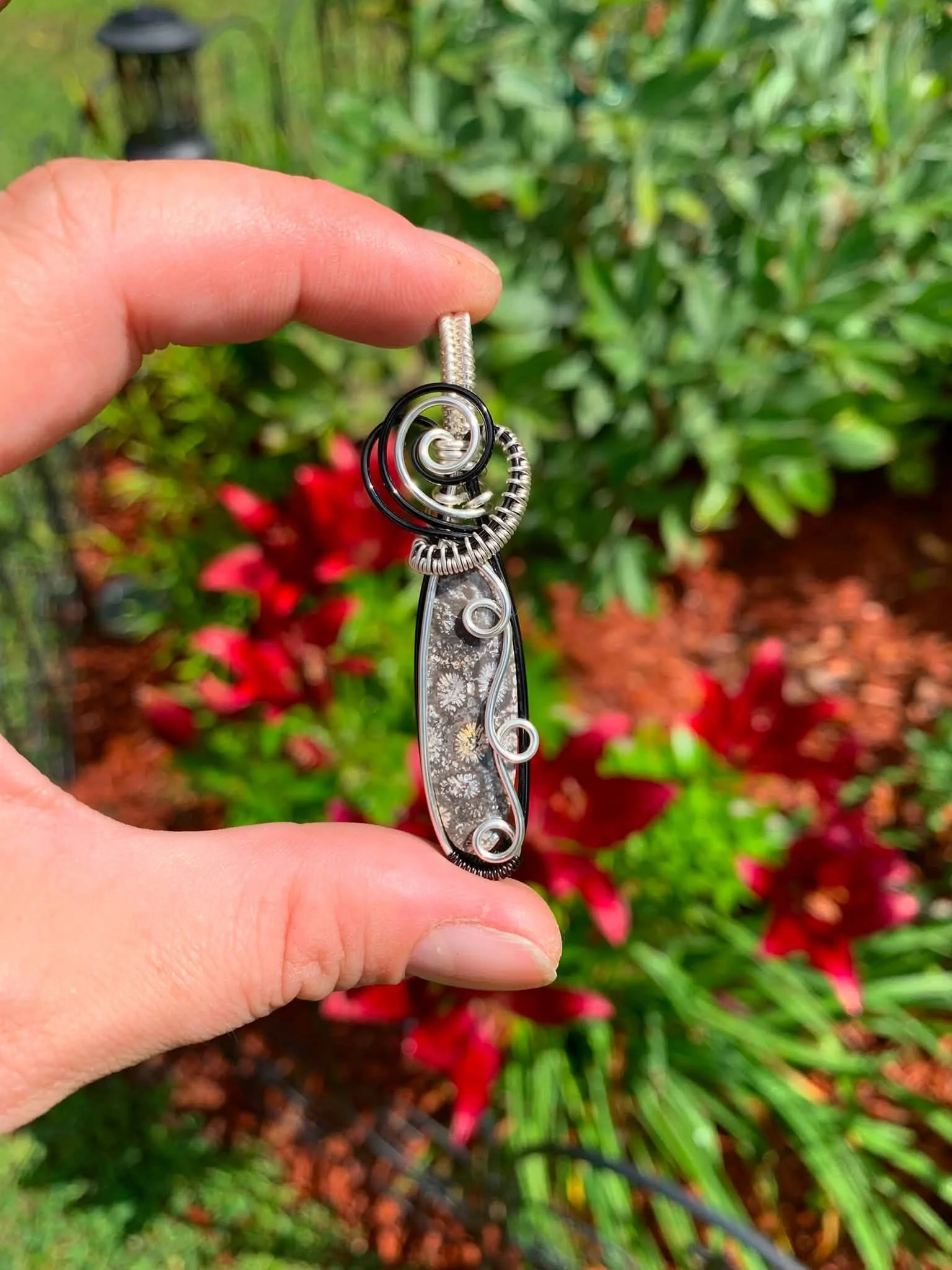 Fossilized Coral Pendant