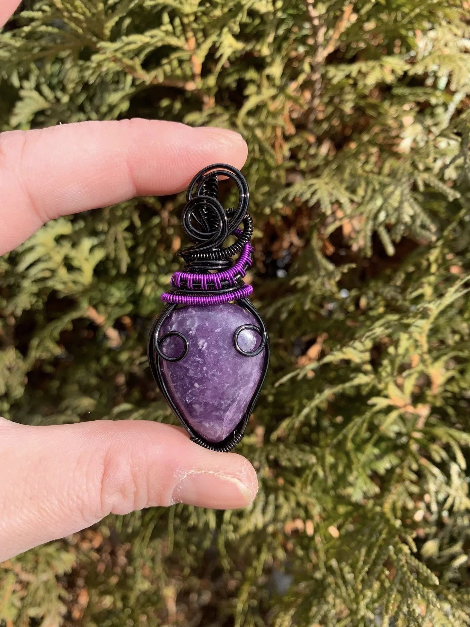 Lepidolite Pendant