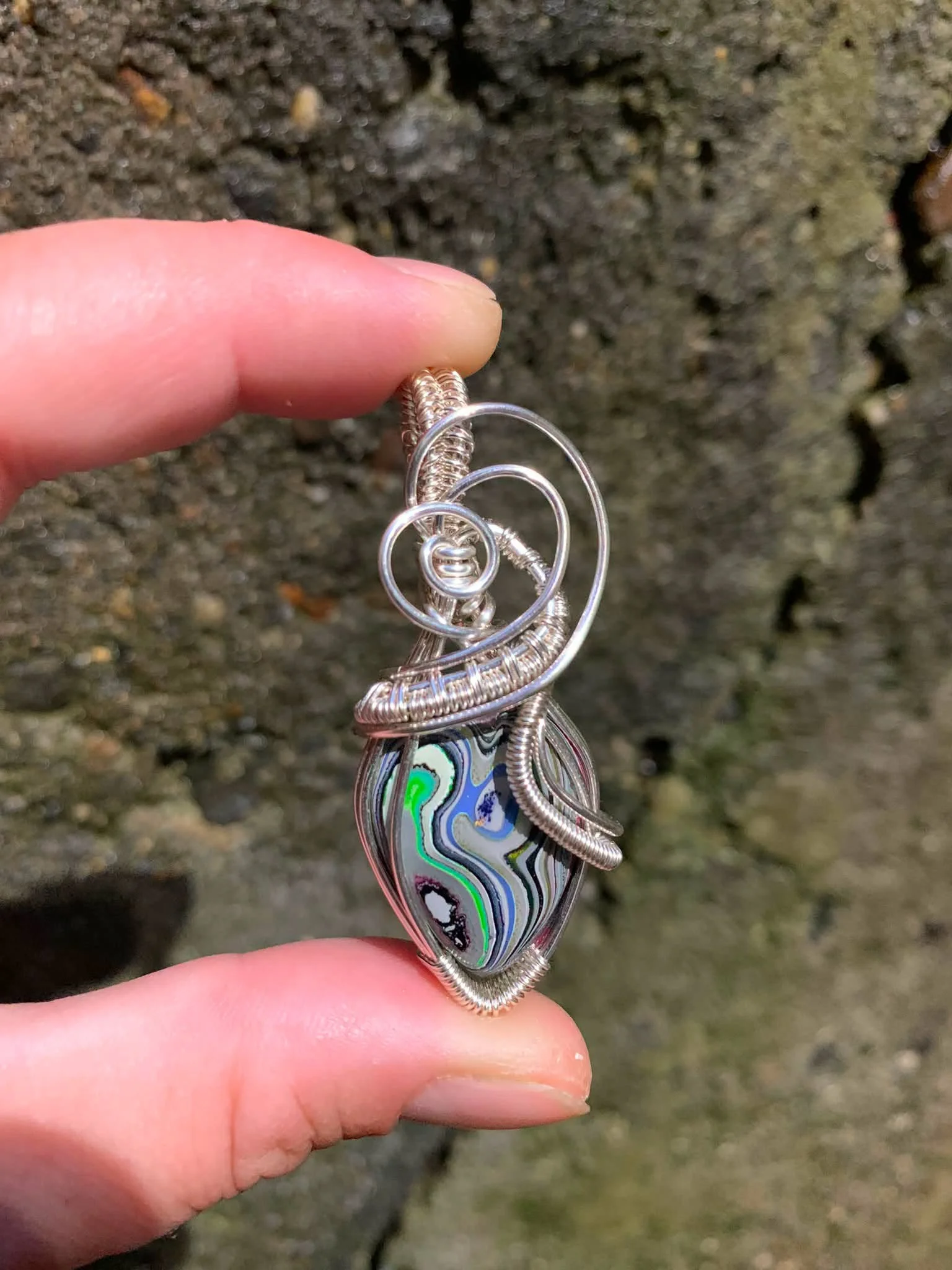 Fordite Pendant