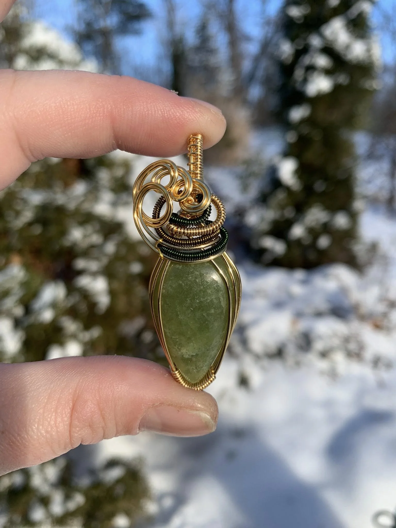 Vesuvianite Pendant