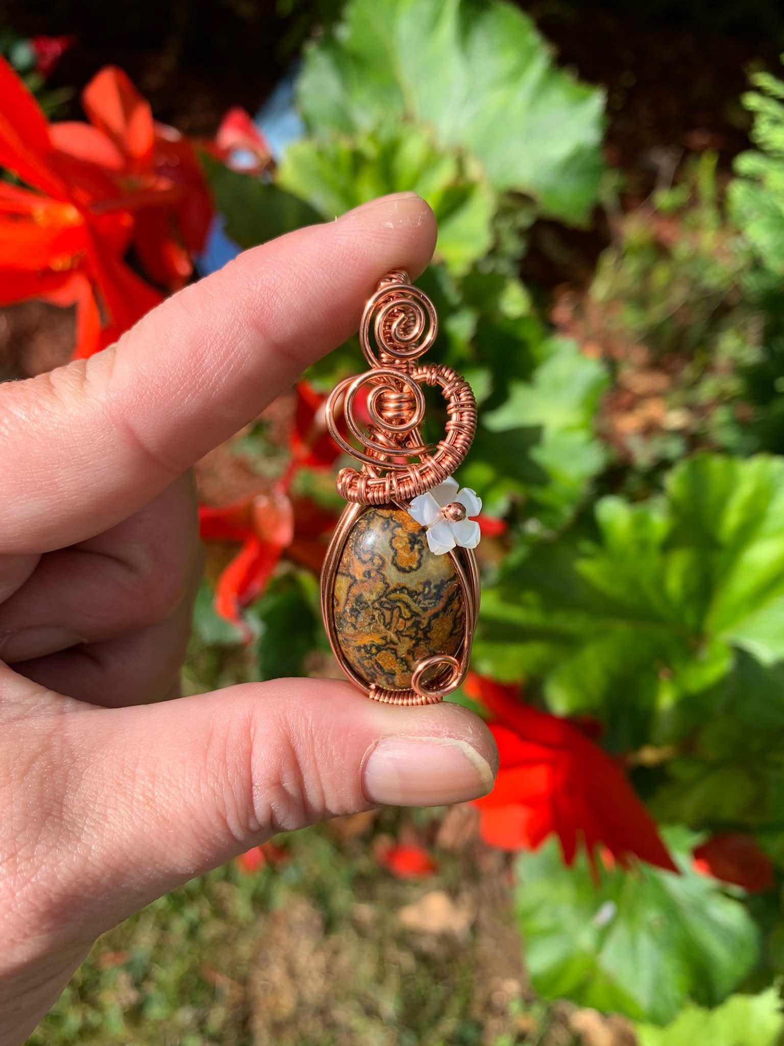Goldenrod Jasper Pendant