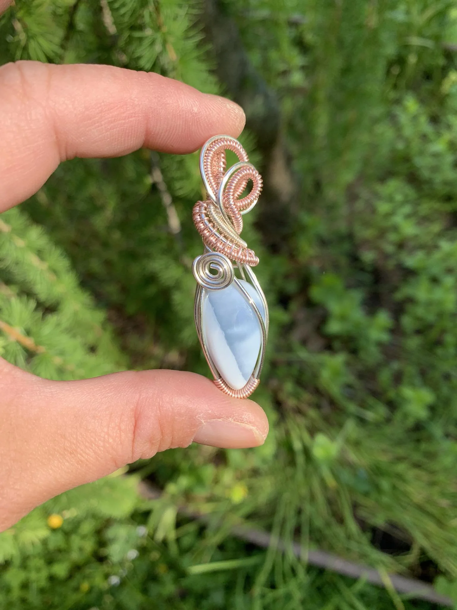 Owyhee Blue Opal Pendant