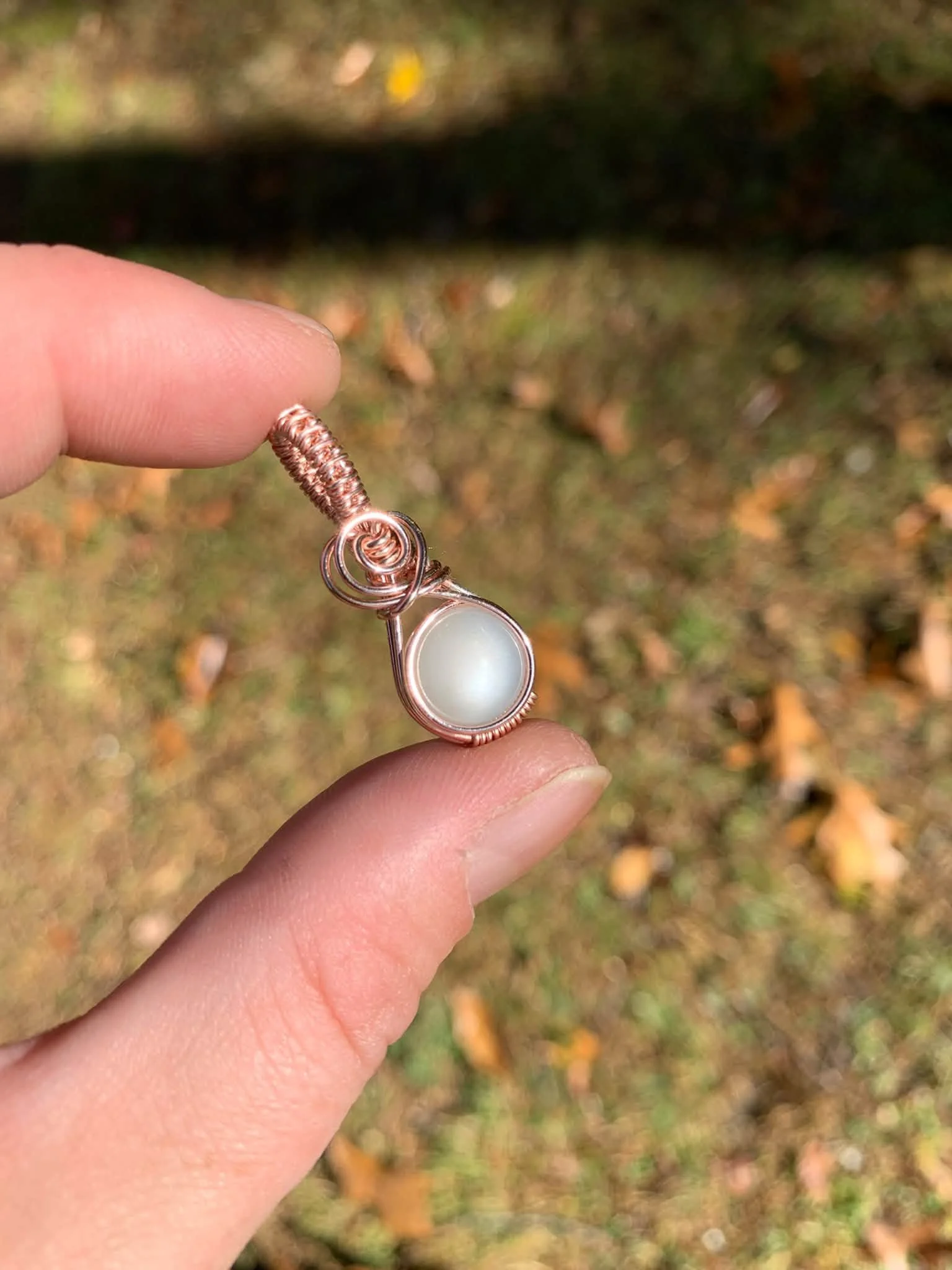 White Moonstone Pendant
