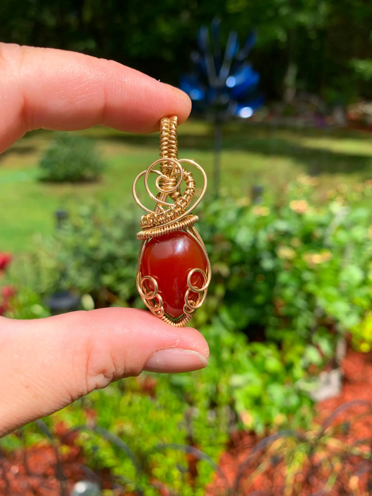 Carnelian Agate Pendant