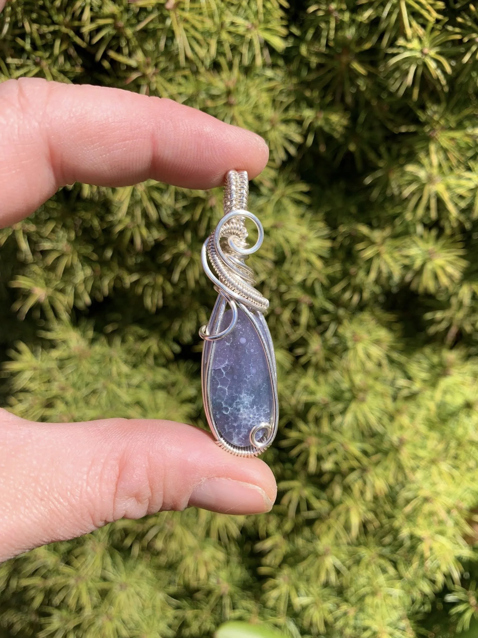Grape Agate Pendant