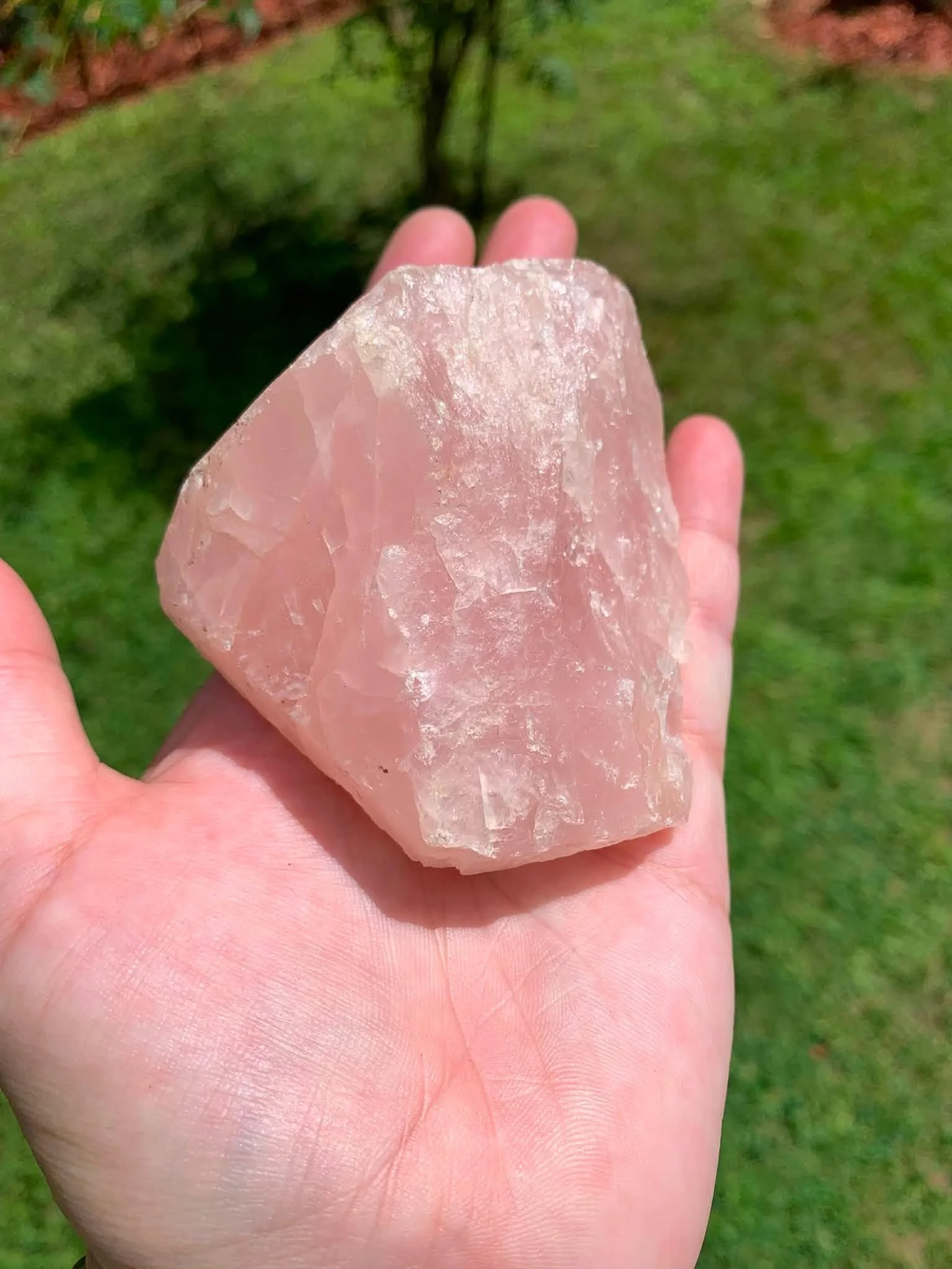 Raw Rose Quartz Chunk